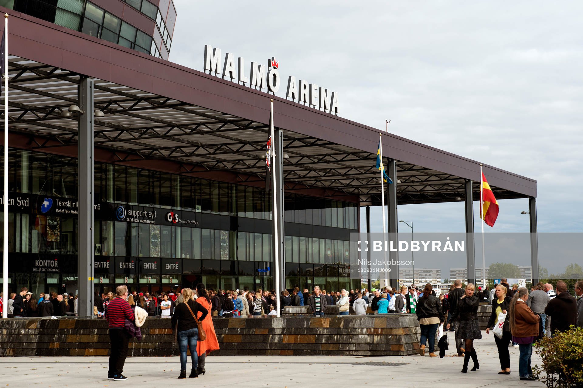Malmö Arena innan ishockeymatchen i hockeyallsvenskan