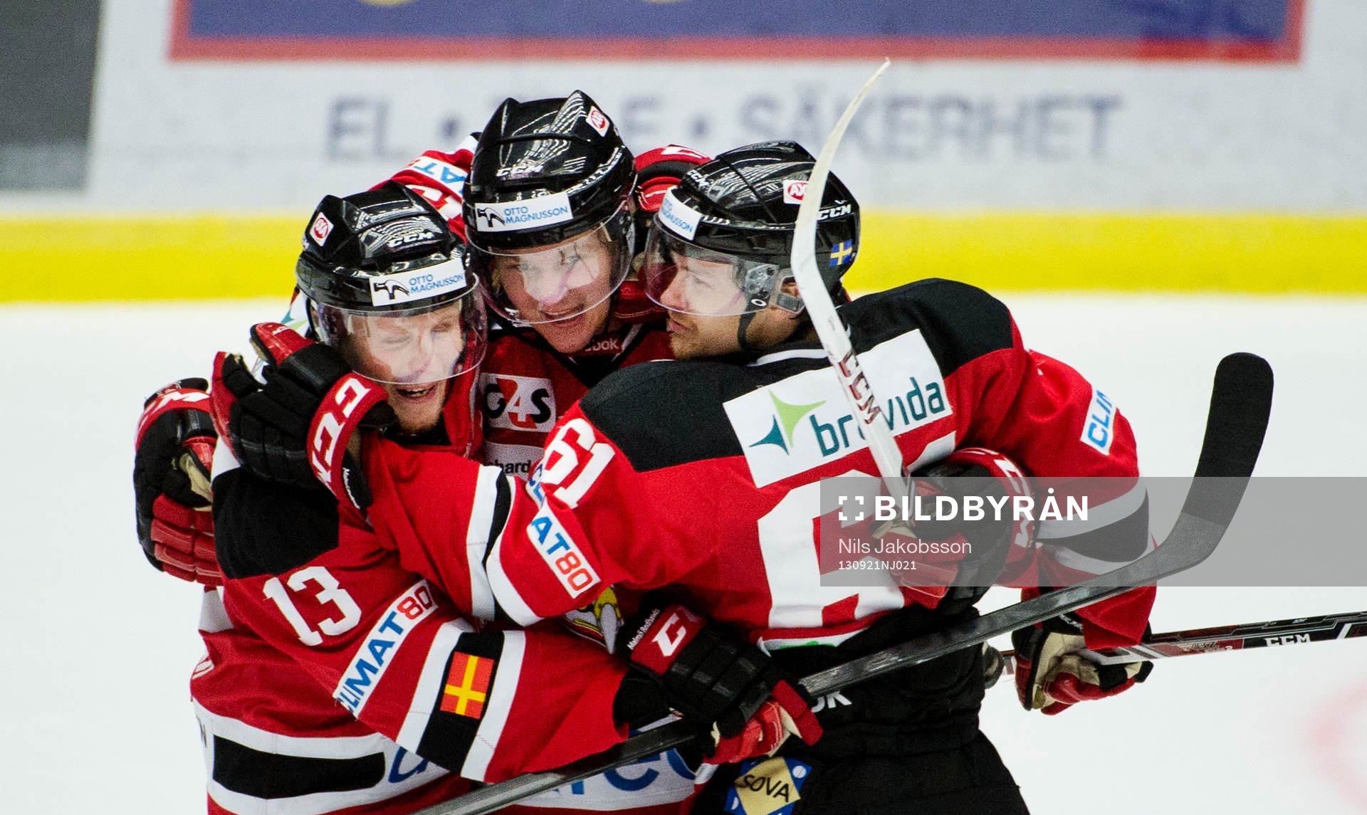 Malmö Redhawks Sebastian Meijer, Calle Andersson, Nicklas