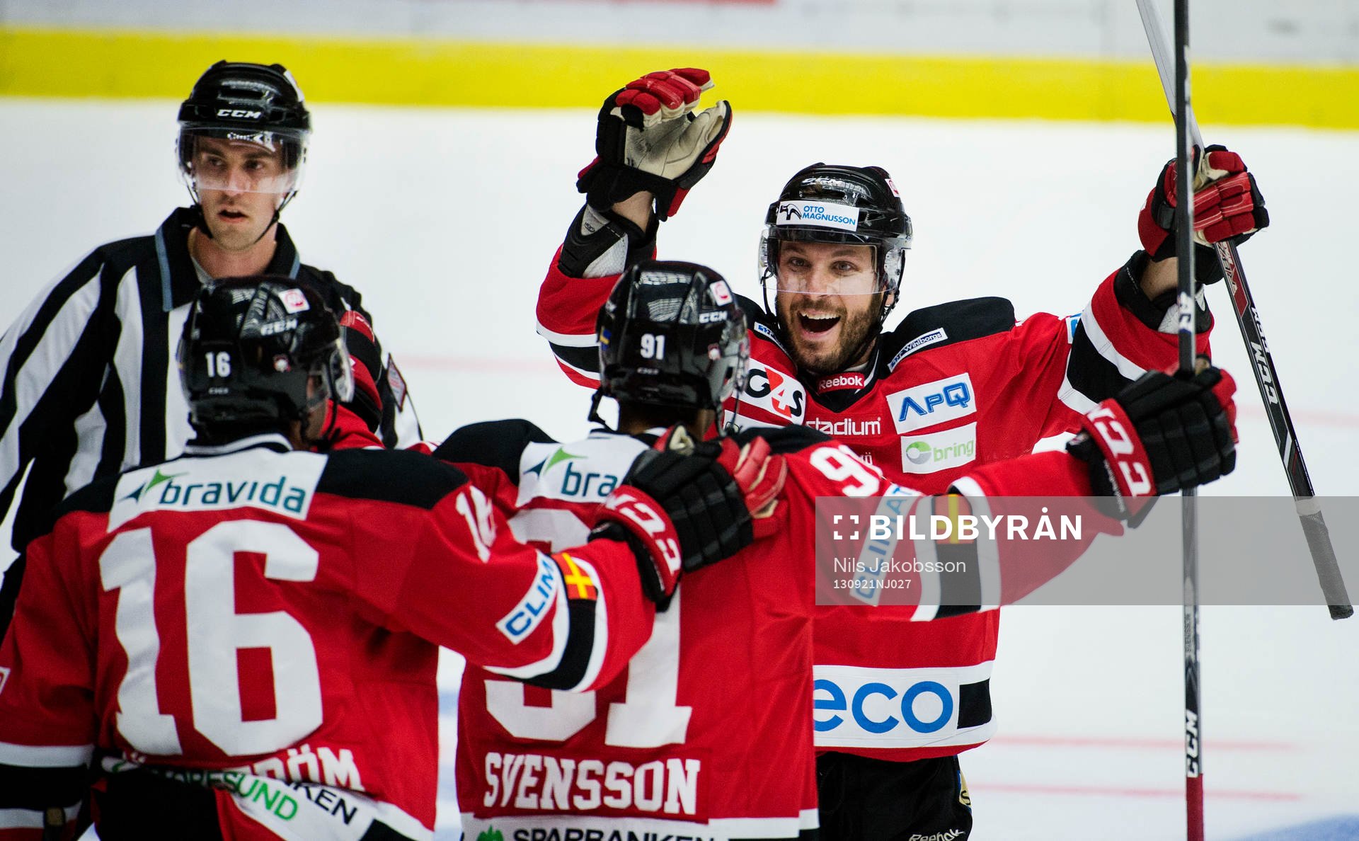 Malmö Redhawks Magnus Häggström, Björn Svensson Joey