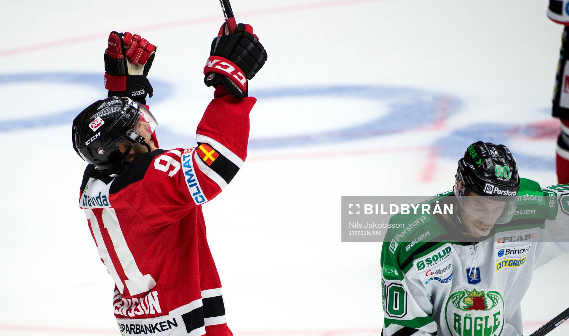 Malmö Redhawks Björn Svensson jublar