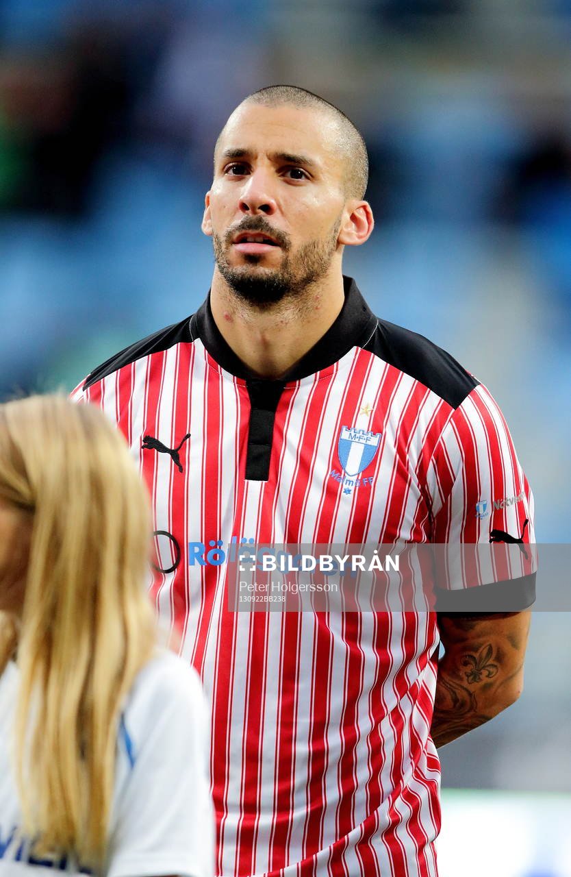 Malmös Guillermo Molins i fotbollsmatchen mellan