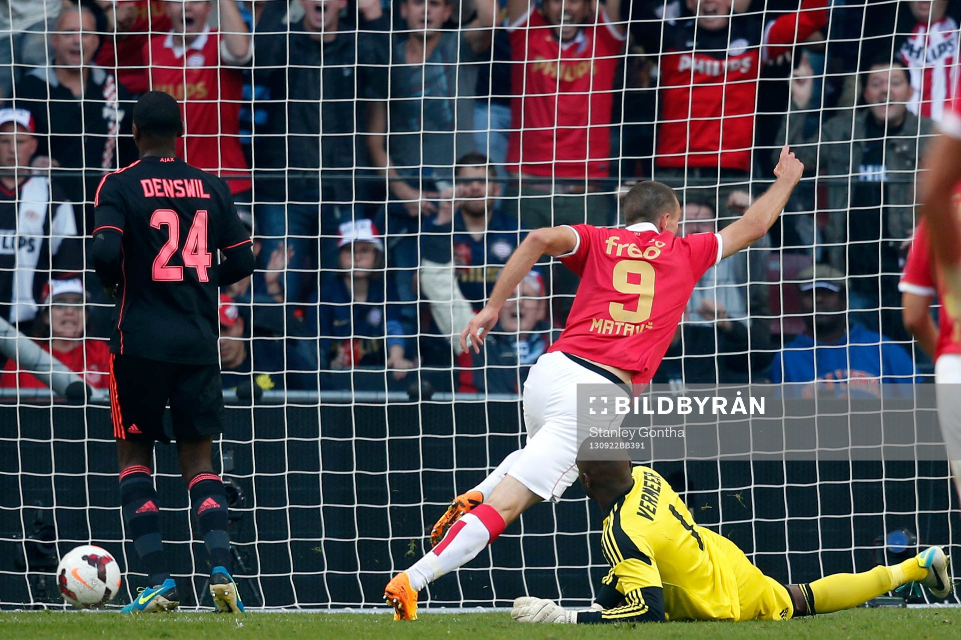 EINDHOVEN, 22-09-2013 Philips Stadion , Eredivisie Voetbal