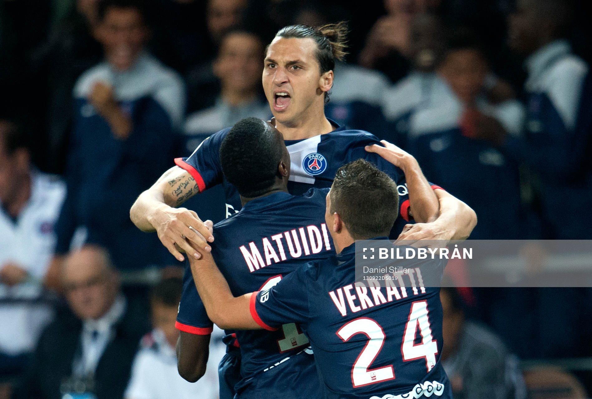 Zlatan Ibrahimovic jublar