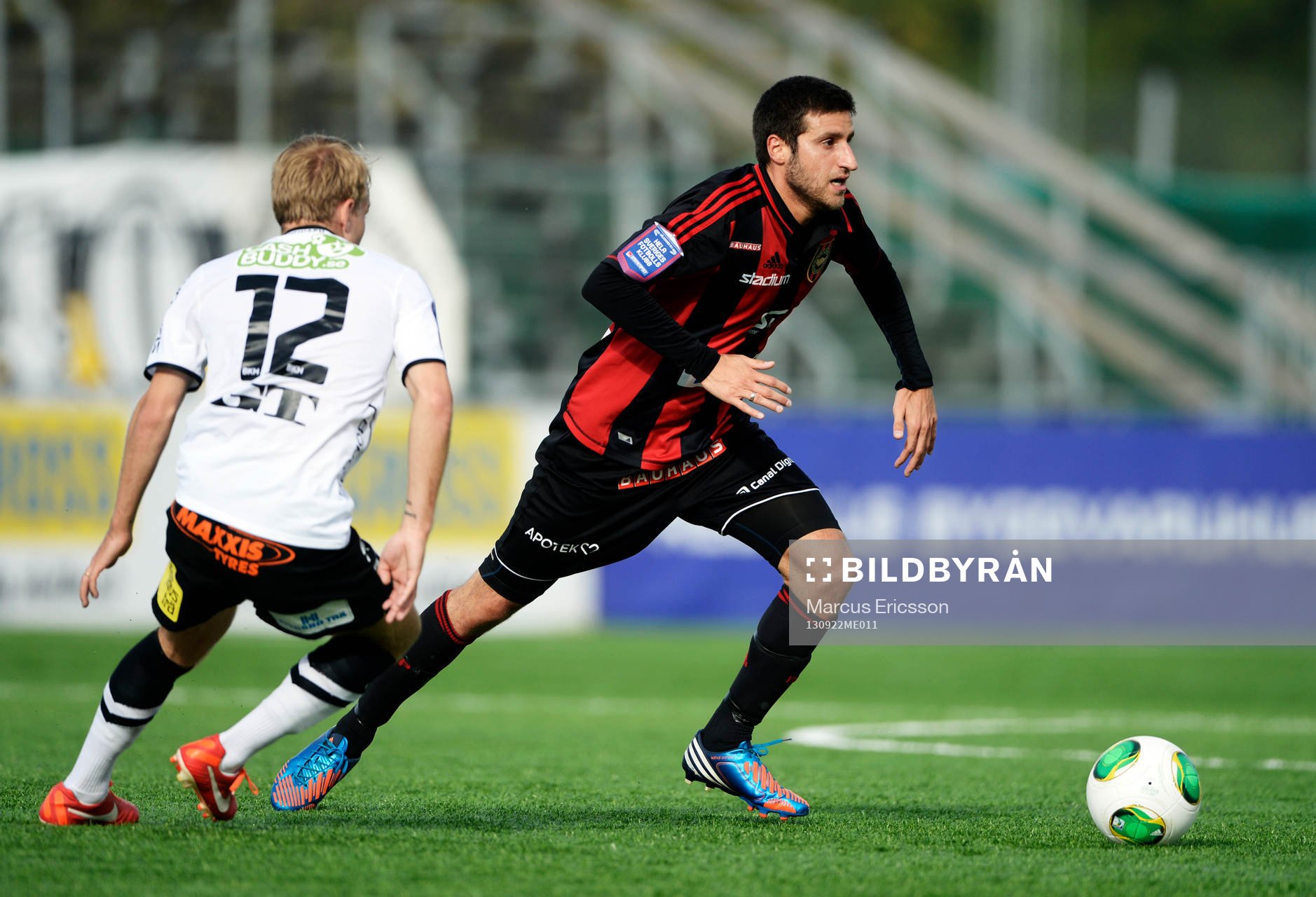 Brommapojkarnas Gabriel Özkan, och H