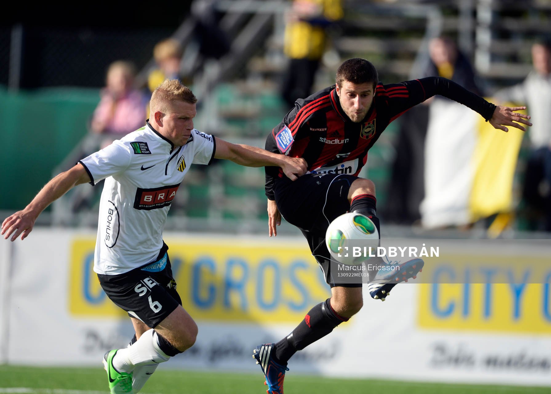 Brommapojkarnas Gabriel Özkan, och H
