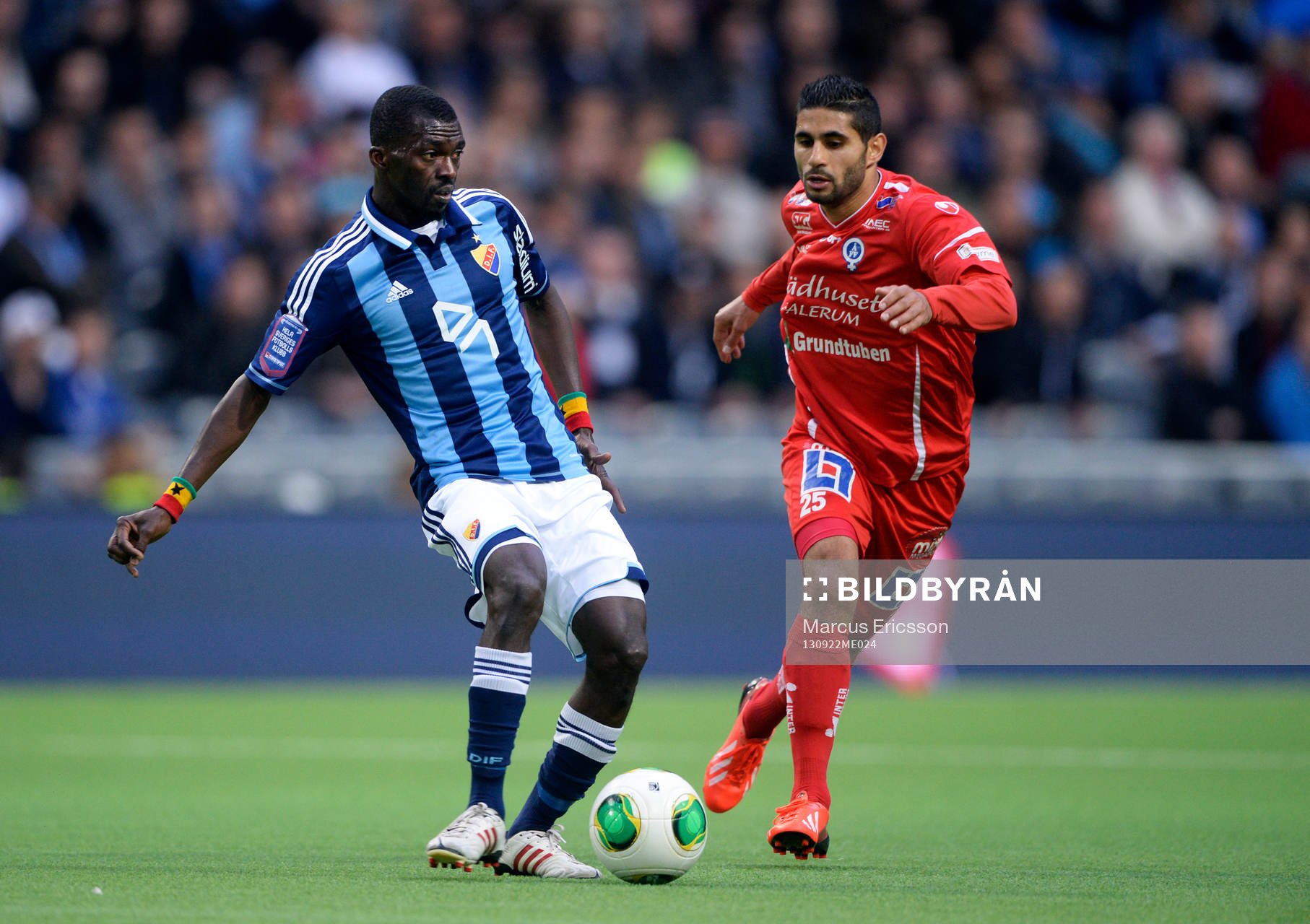 Djurgårdens Yussif Chibsah och Åtvidabergs Imad Zatara