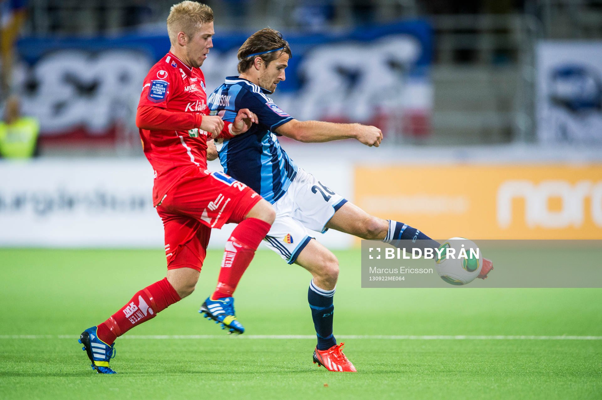 Åtvidabergs Anton Tinnerholm och Djurgårdens Jesper