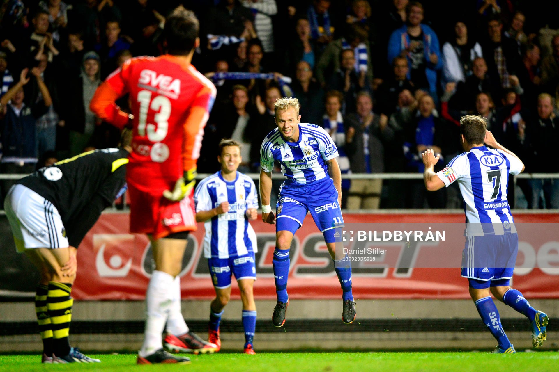 IFK Göteborgs Robin Söder hoppar av glädje