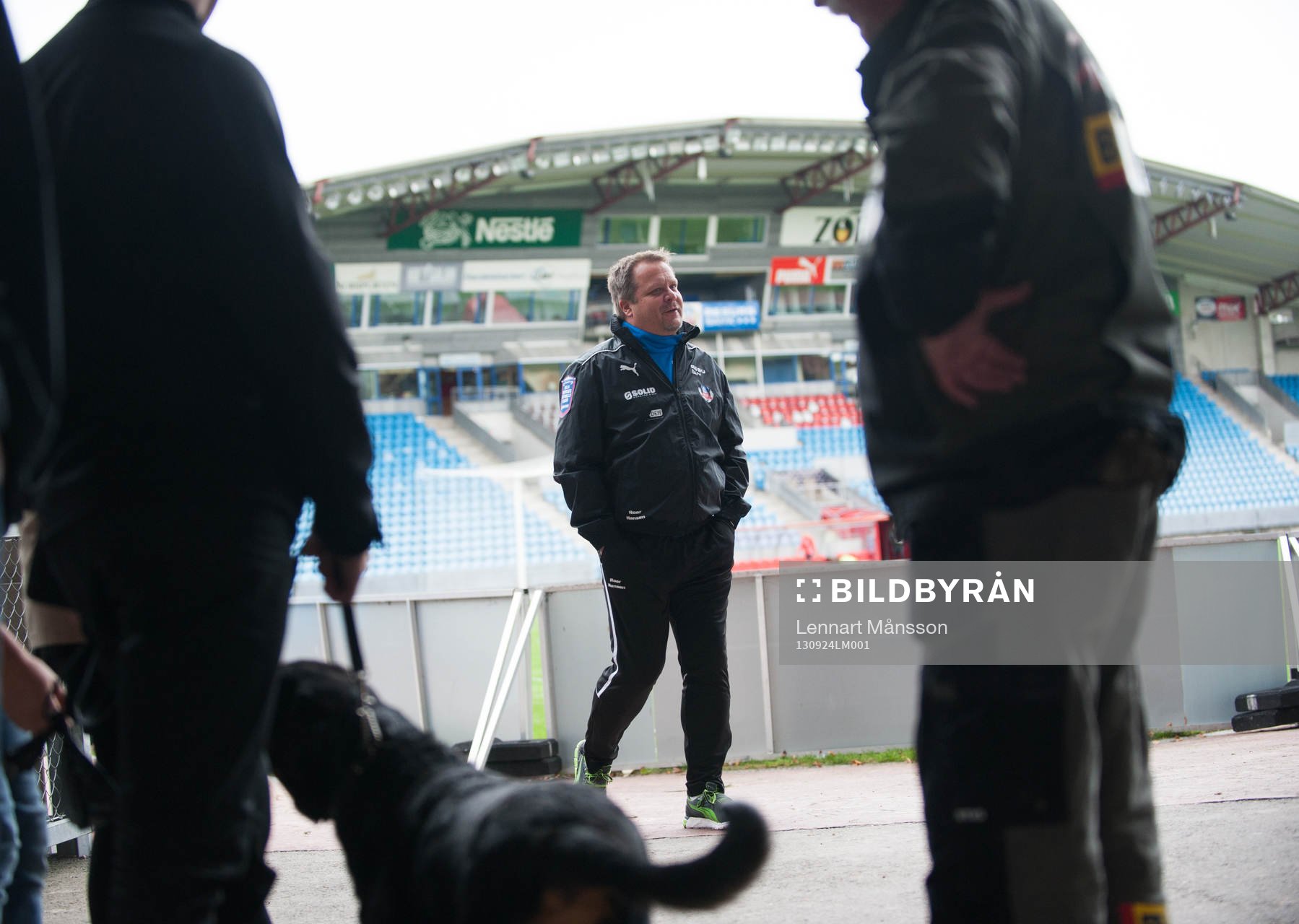 Fotboll, Helsingborg, träning inför derbyt: Roar Hansen, tränare