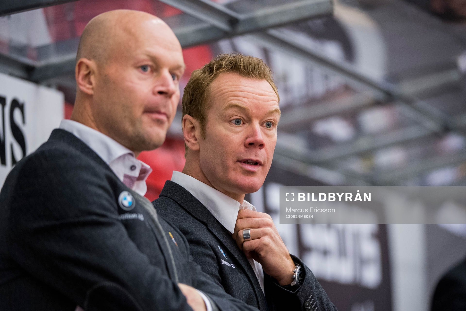 Almtunas assisterande tränare Marcus Ragnarsson och