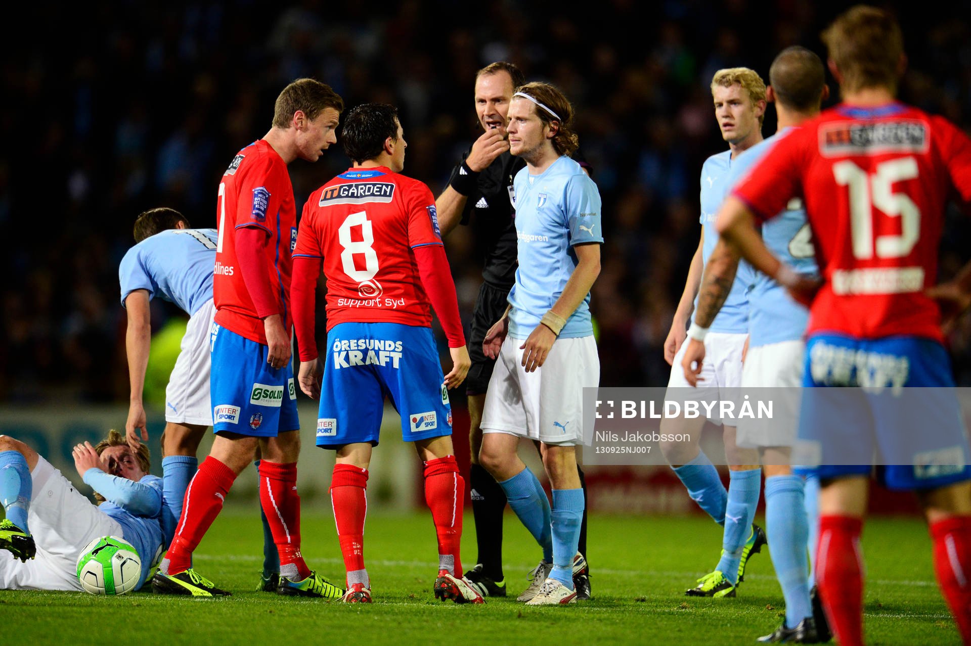 Malmös Erik Friberg, och Helsingborgs Ardian Gashiär