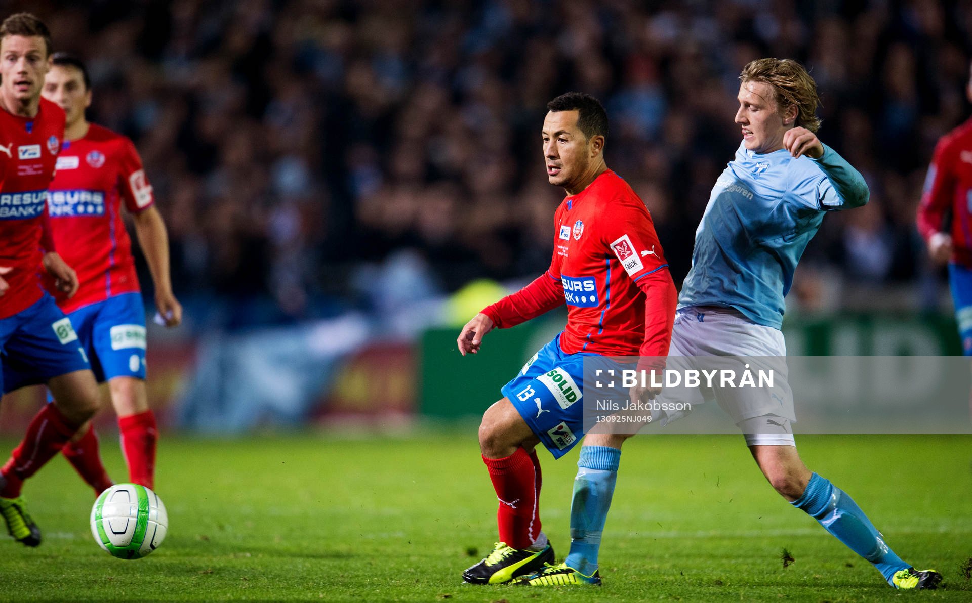 Helsingborgs Rachid Bouaouzan och Malmös Emil Forsberg