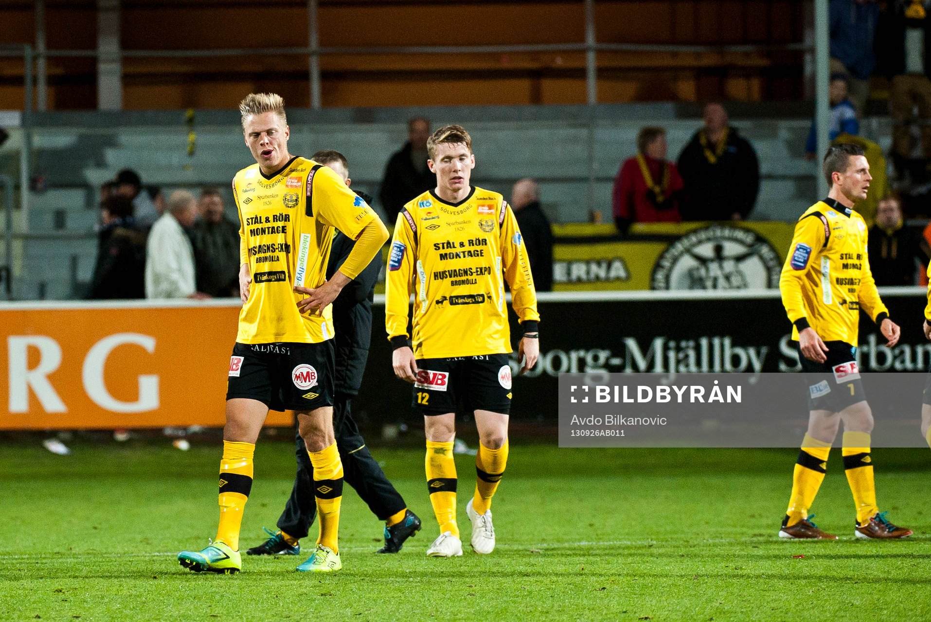 Mjällbys spelare deppar