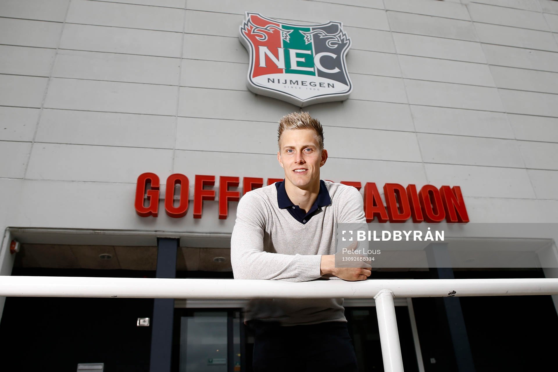 NIJMEGEN - NEC keeper Kalle Johnson ,  Voetbal Ere Divisie