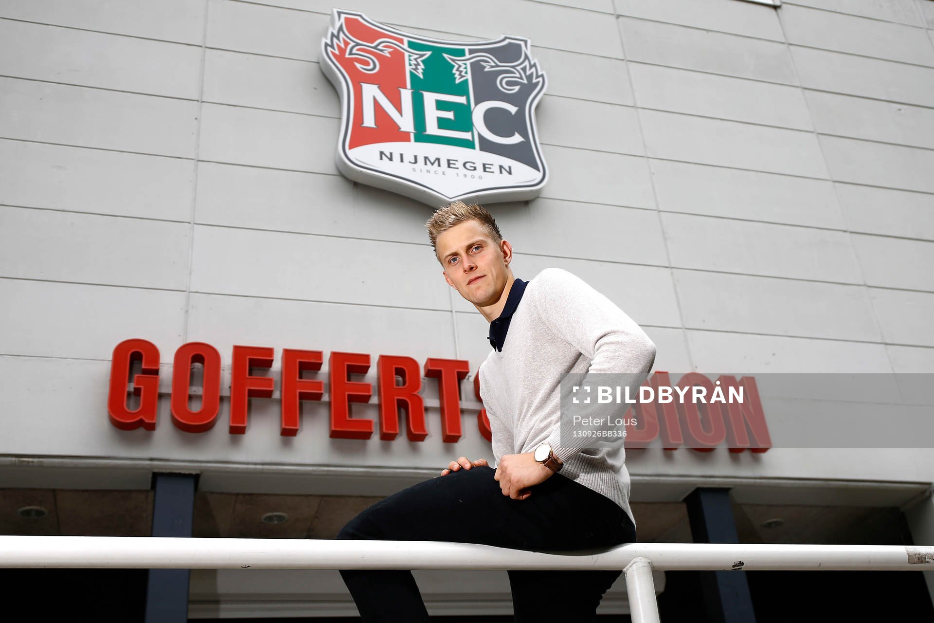 NIJMEGEN - NEC keeper Kalle Johnson ,  Voetbal Ere Divisie