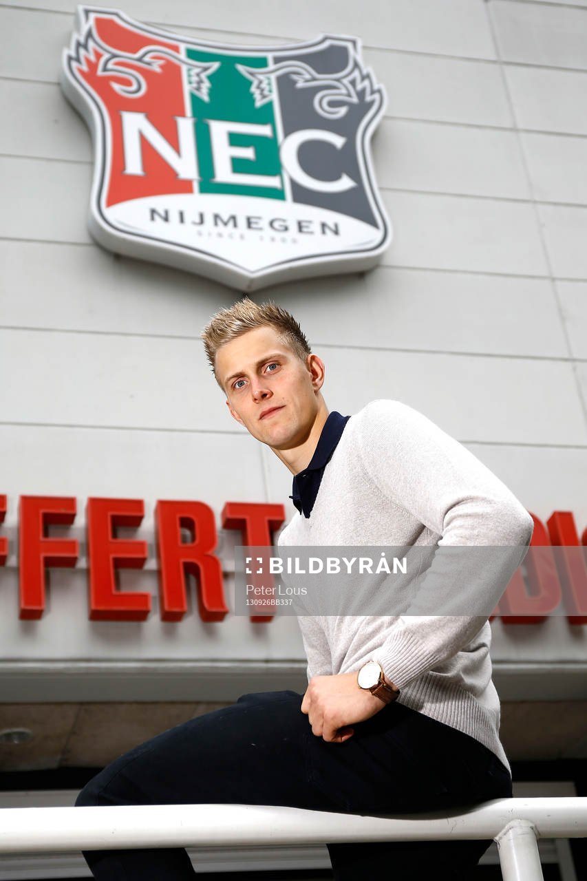 NIJMEGEN - NEC keeper Kalle Johnson ,  Voetbal Ere Divisie