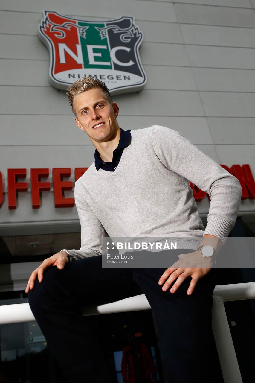 NIJMEGEN - NEC keeper Kalle Johnson ,  Voetbal Ere Divisie