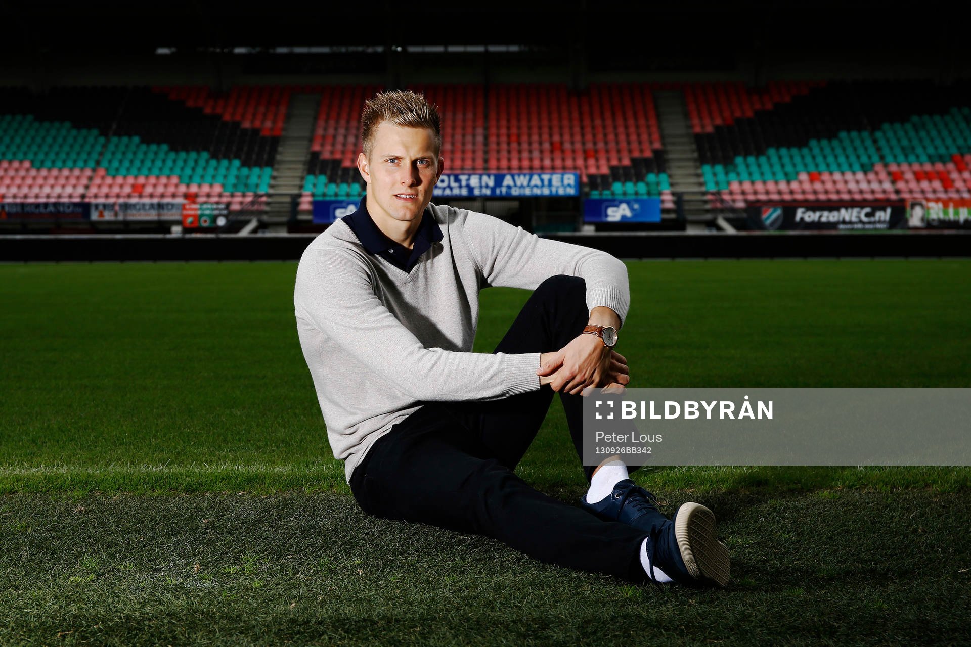 NIJMEGEN - NEC keeper Kalle Johnson ,  Voetbal Ere Divisie