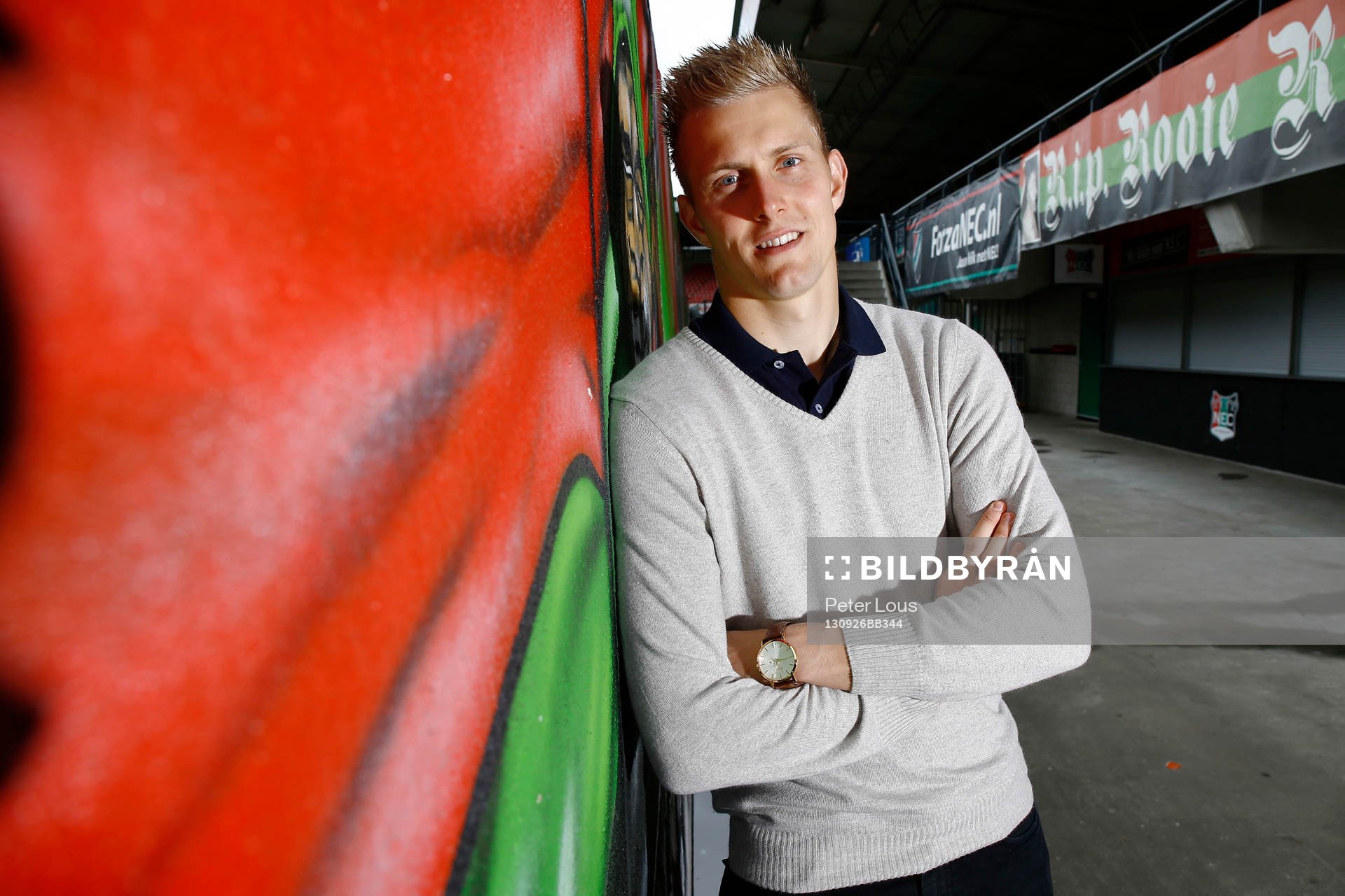 NIJMEGEN - NEC keeper Kalle Johnson ,  Voetbal Ere Divisie