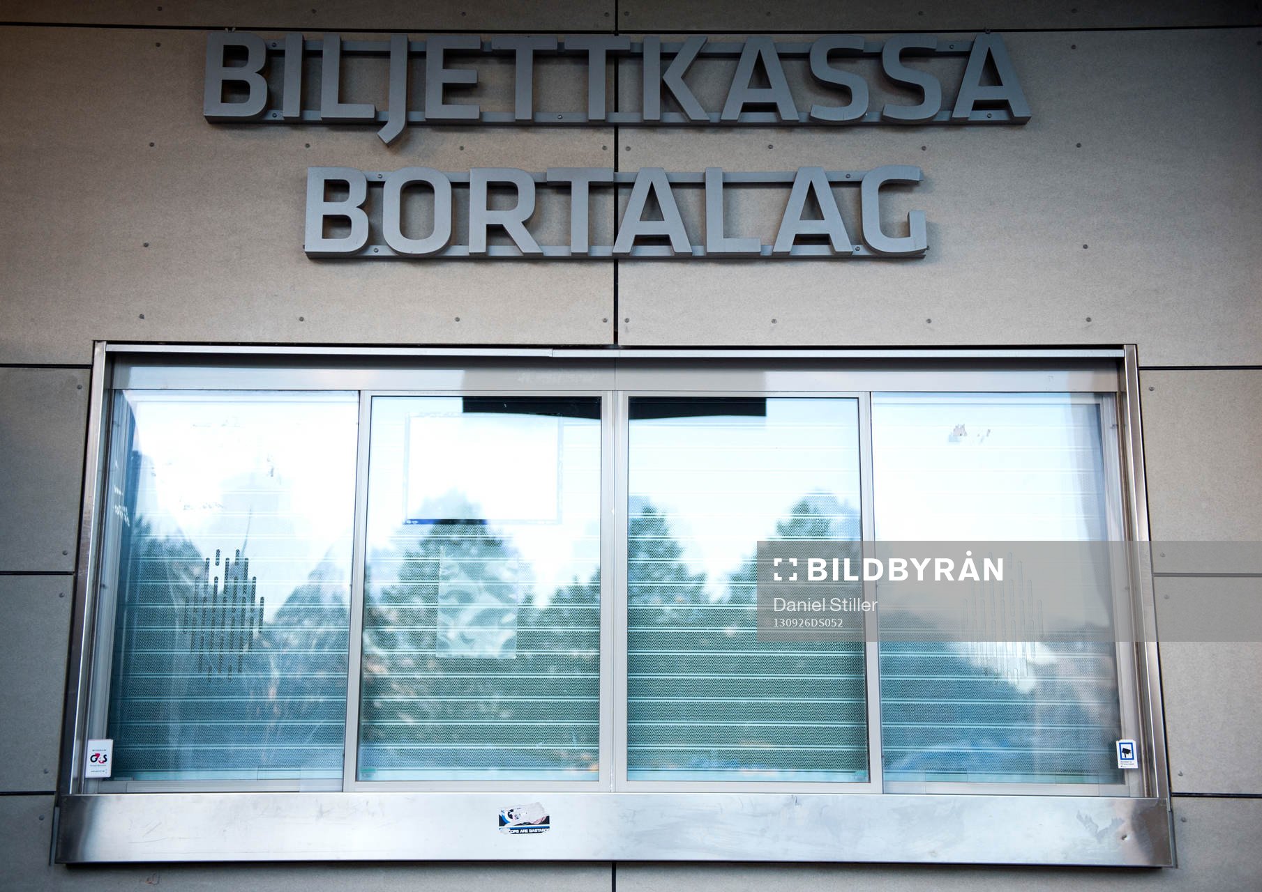 Biljettkassa innan fotbollsmatchen i Allsvenskan mellan IFK