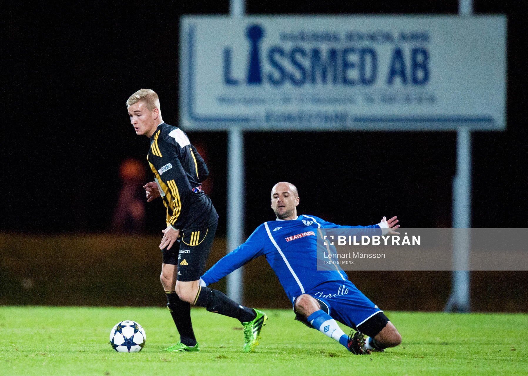 Linus Svensson, IFK Häsdsleholm, reklamskylt Hässleholms