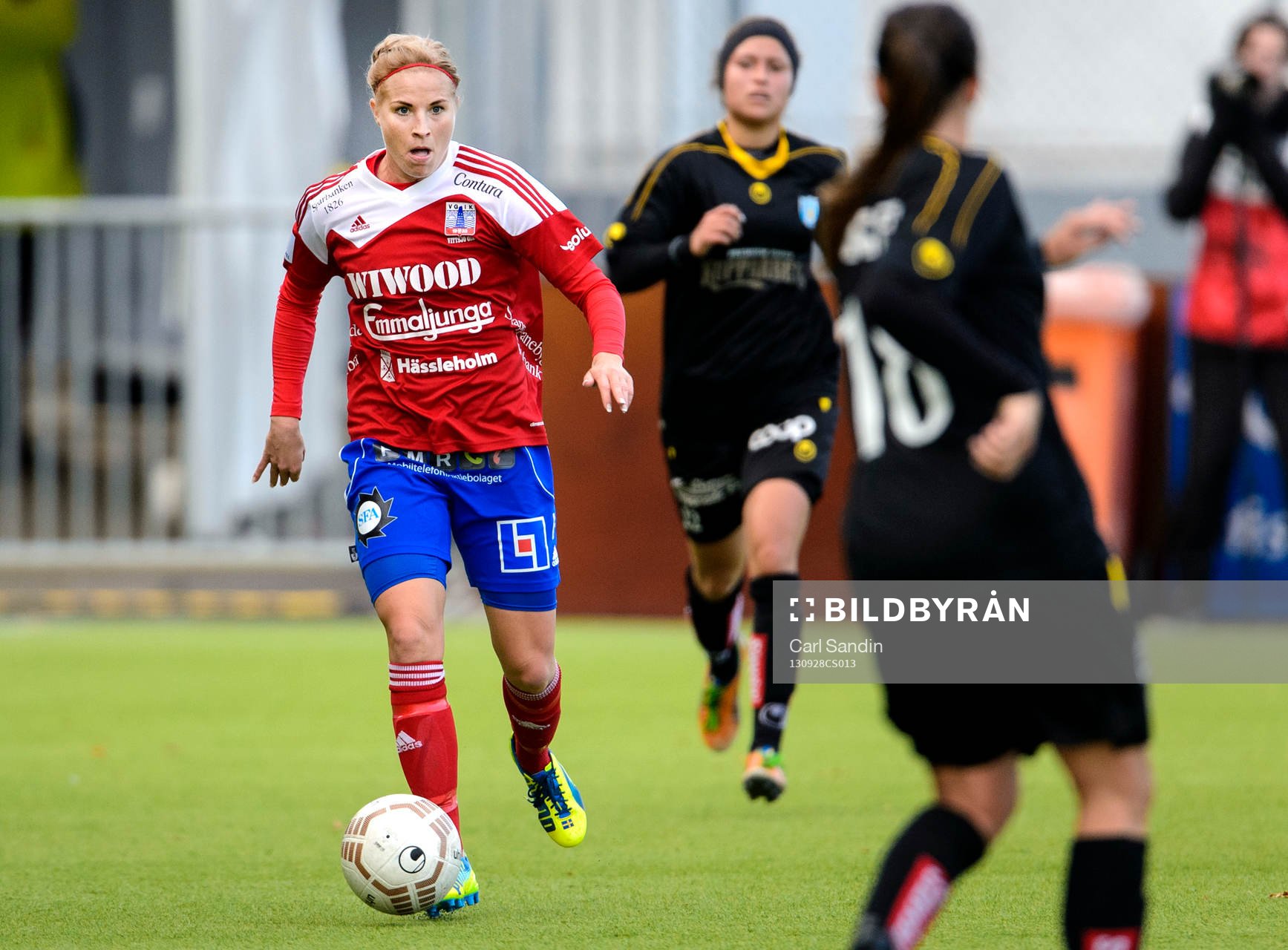 Vittsjös Annica Svensson med bollen