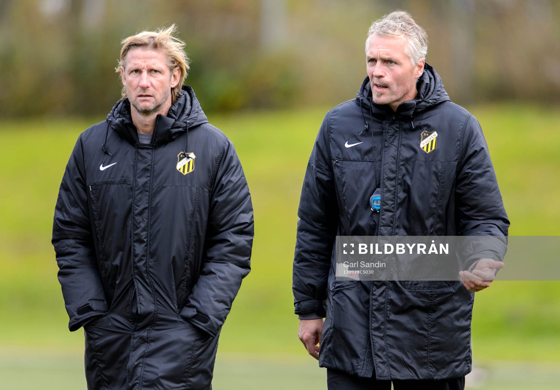 Häckens assisterande tränare Steve Frank och tränare