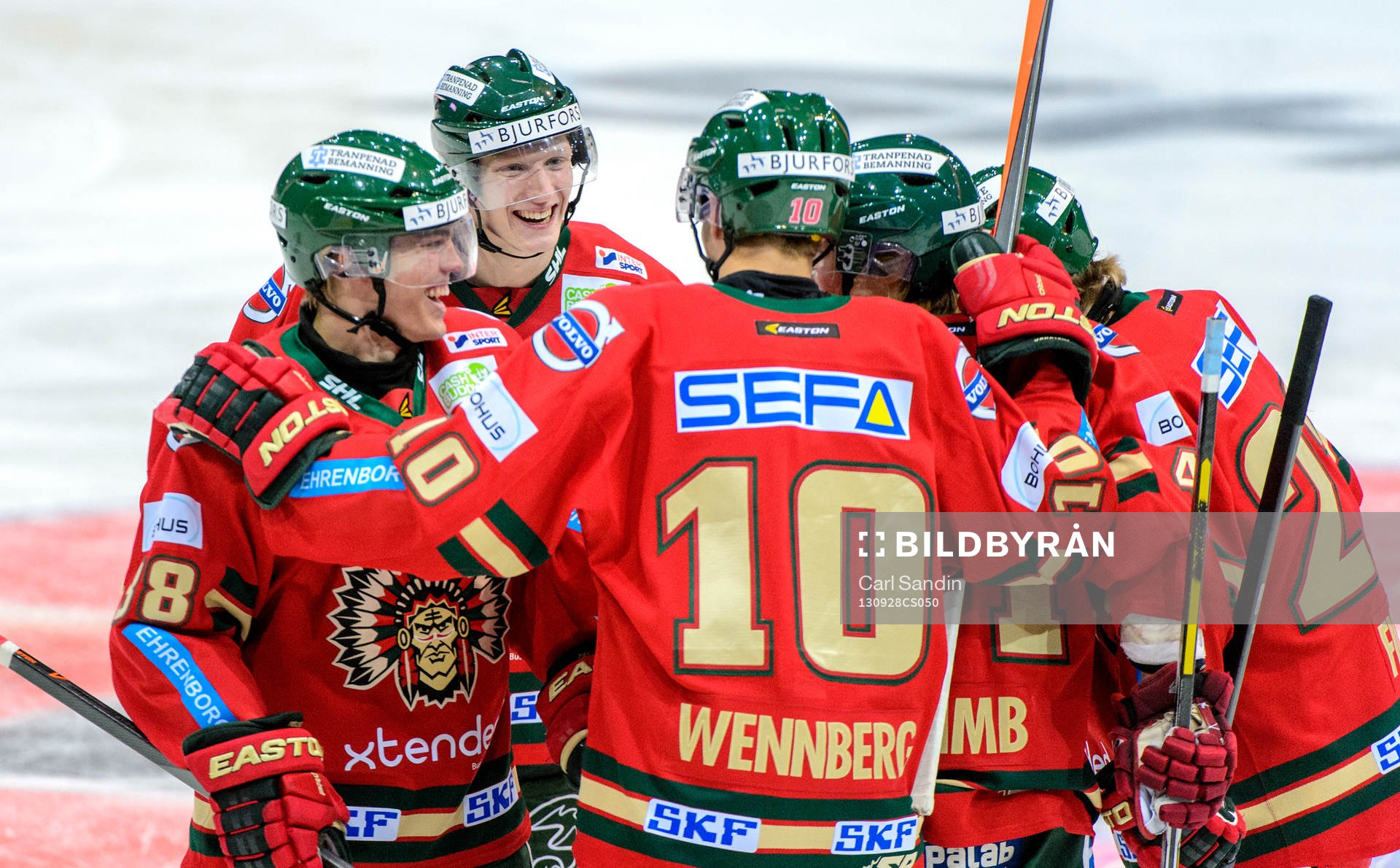 Frölundas John Klingberg jublar