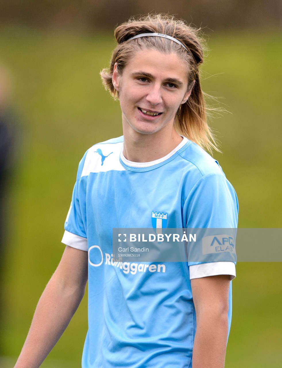 Malmös Pawel Cibicki under fotbollsmatchen i U19-allsvenskan södra mellan Häcken och Malmö FF den 28 september 2013 i Göteborg.