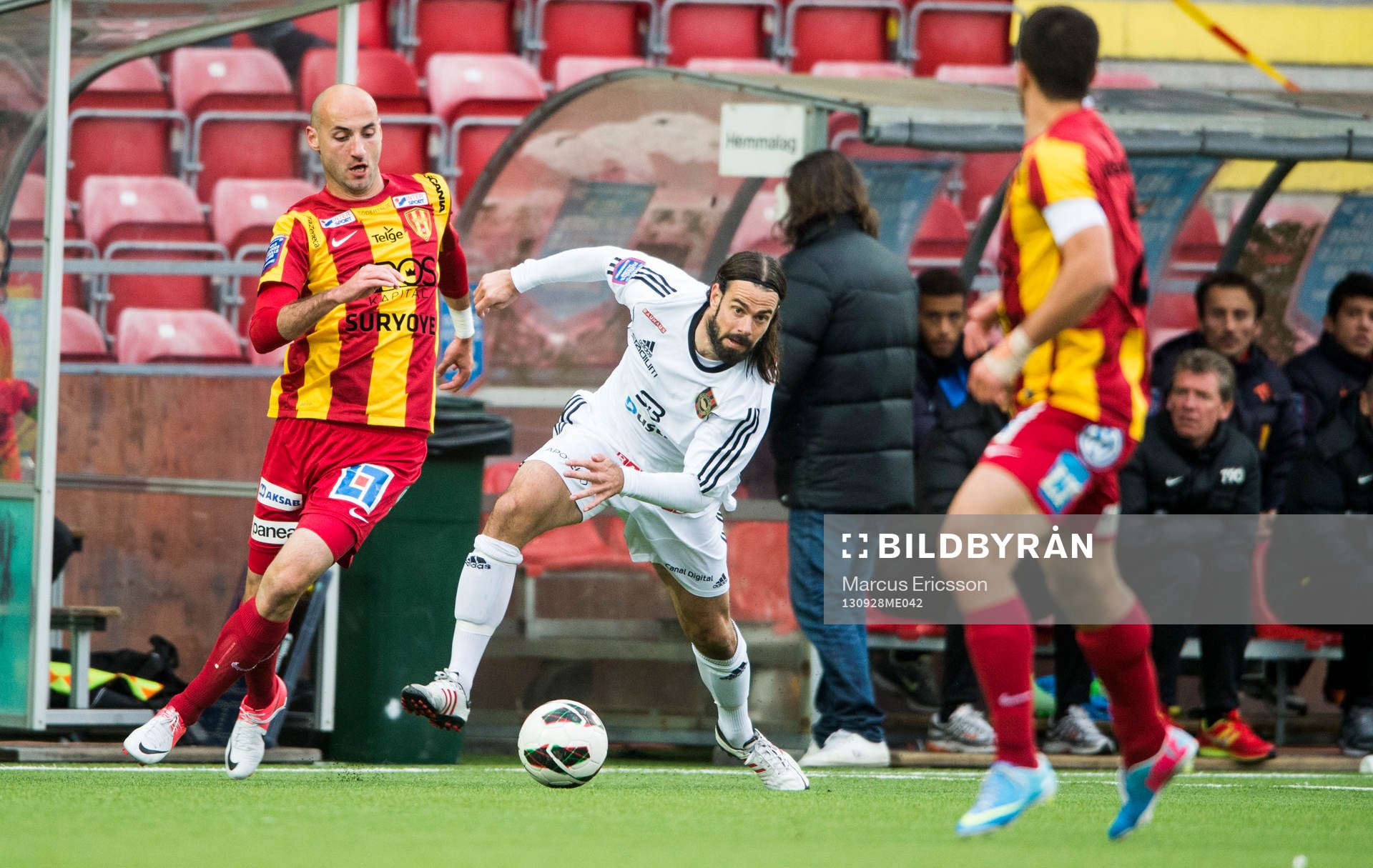 Syrianskas Dinko Felic och Brommapojkarnas Andreas Eriksson