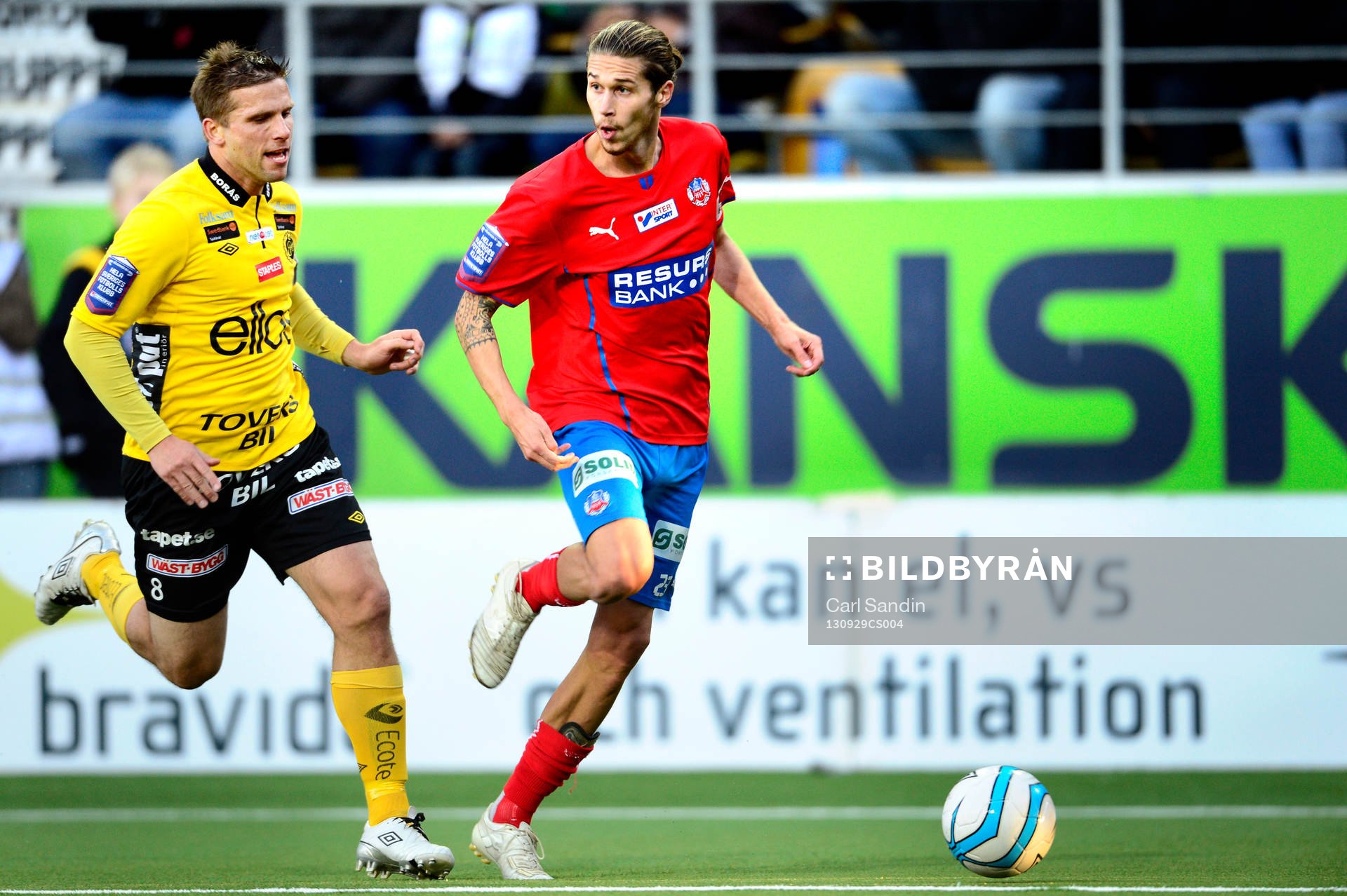 Elfsborgs Anders Svensson och Helsingborgs Daniel Nordmark
