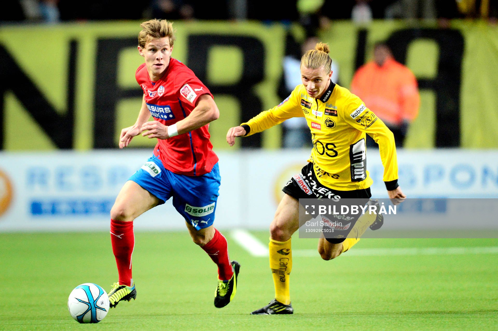Helsingborgs Emil Krafth och Elfsborgs Niklas Hult