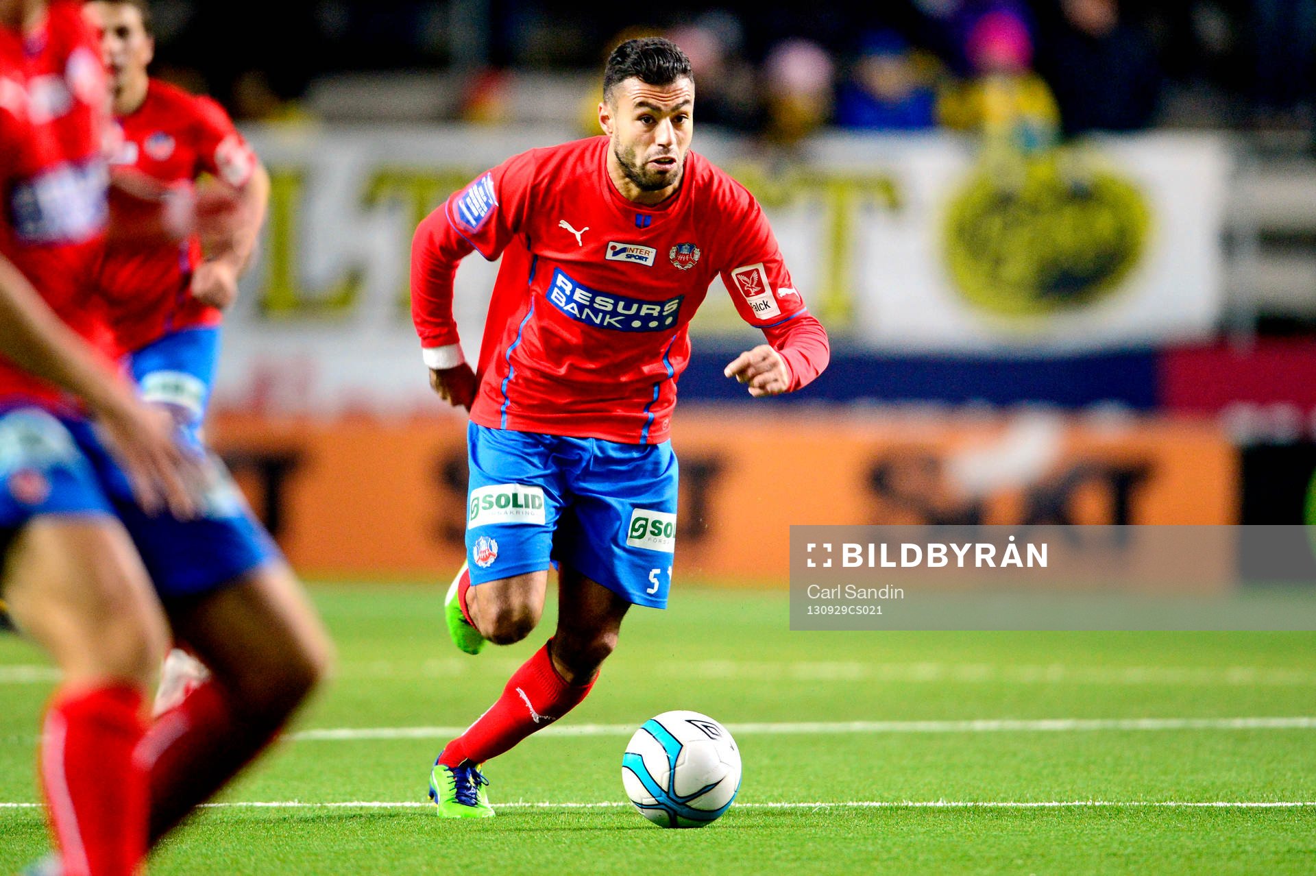 Helsingborgs Imad Khalili under fotbollsmatchen i Allsvenskan mellan Elfsborg och Helsingborg den 29 september 2013 i Borås.