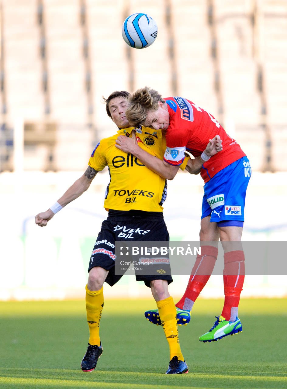 Nickduell mellan Elfsborgs Lasse Nilsson och Helsingborgs