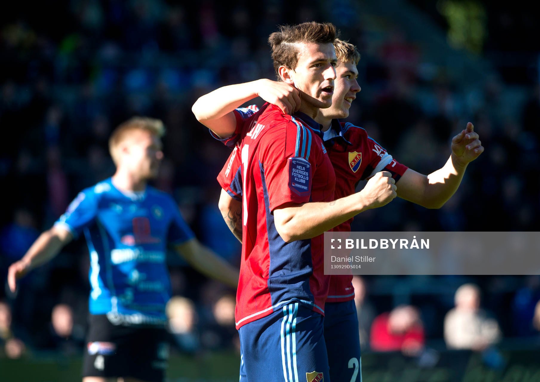 Djurgårdens Erton Fejzullahu jublar
