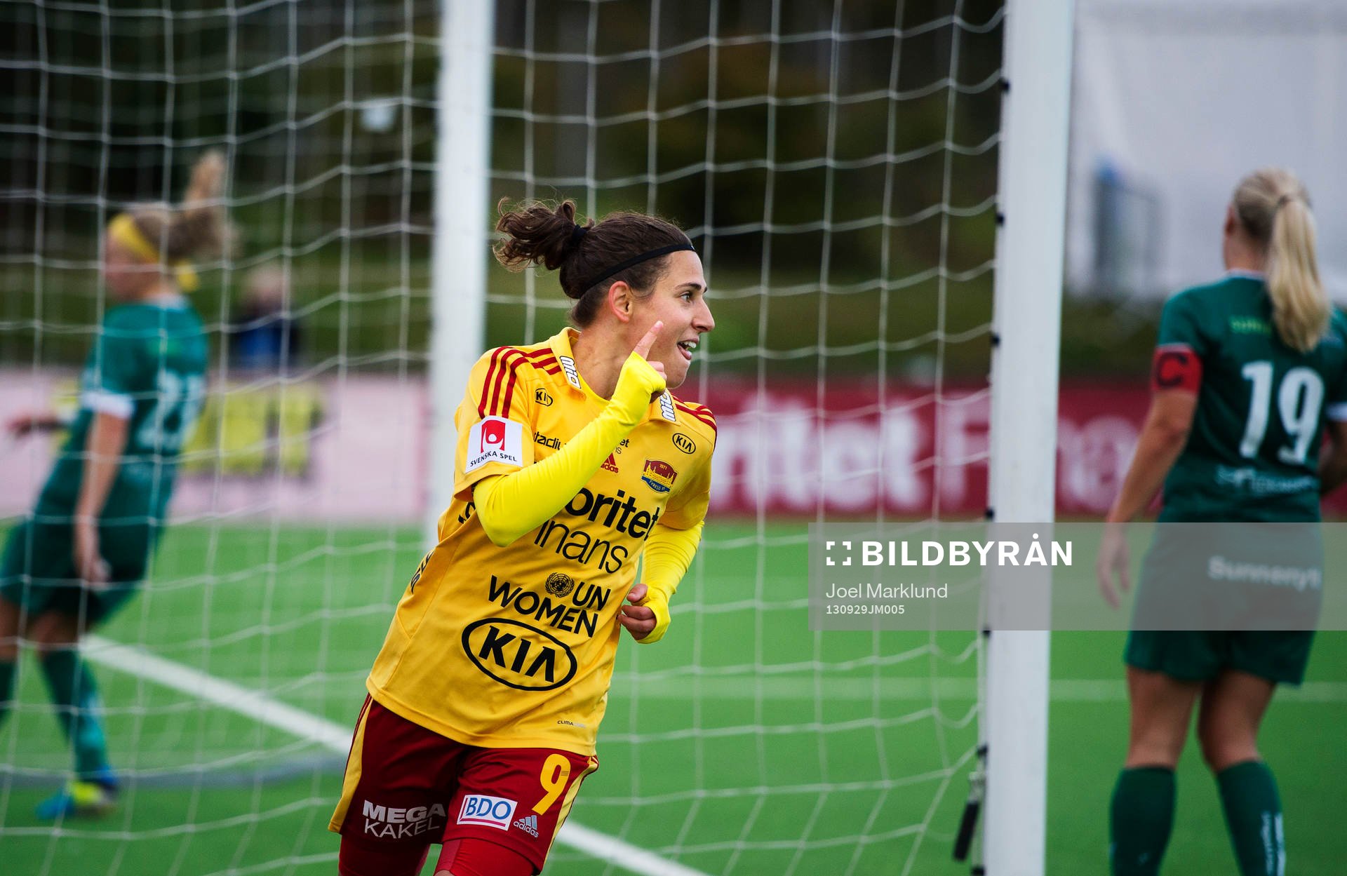 Tyresös Veronica Boquete jublar