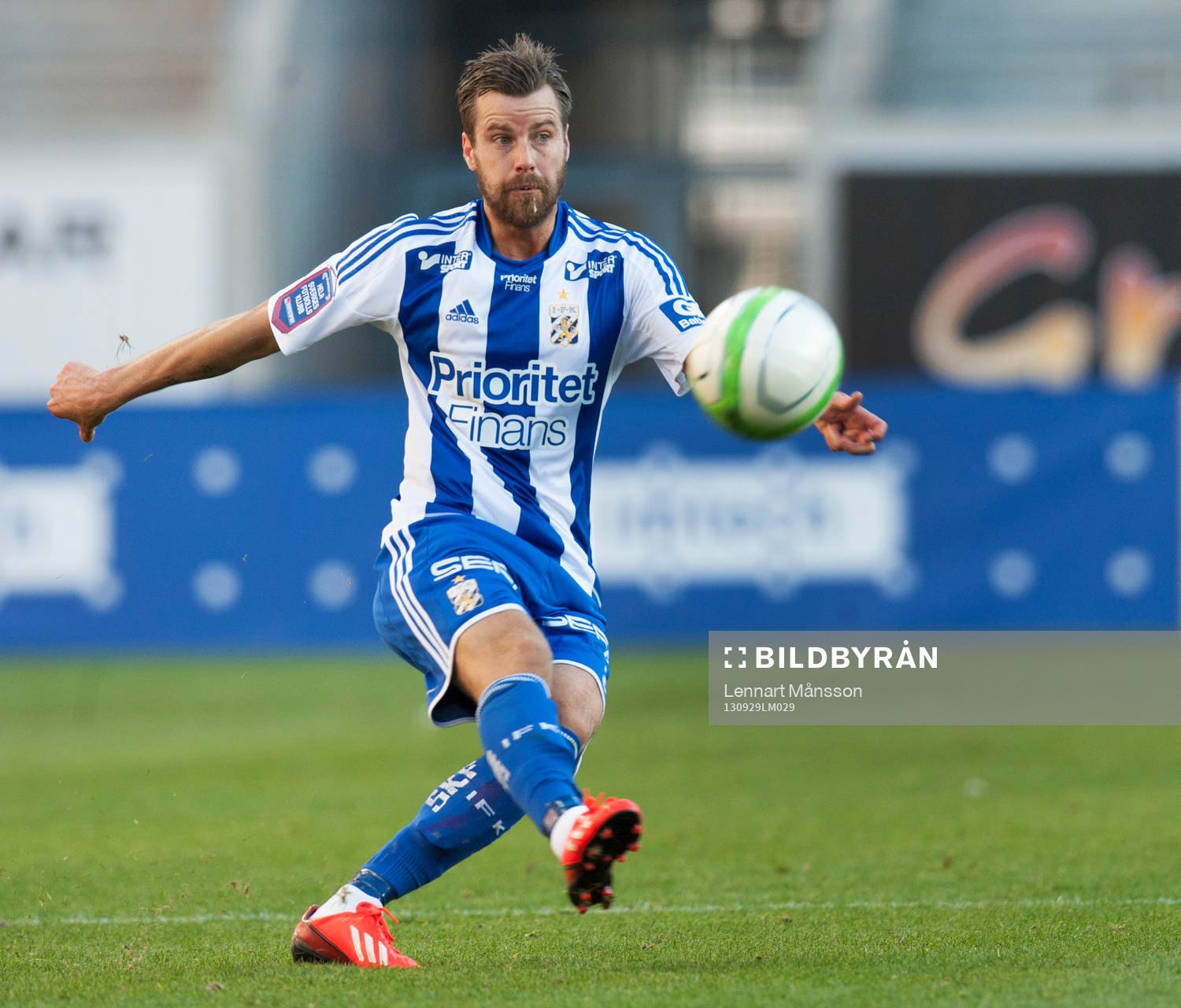 Fotboll, allsvenskan, Kalmar - IFK Göteborg: Pontus Farnerud, IFK Göteborg, i den allsvenska matchen mellan Kalmar och IFK Göteborg 29 september 2013.