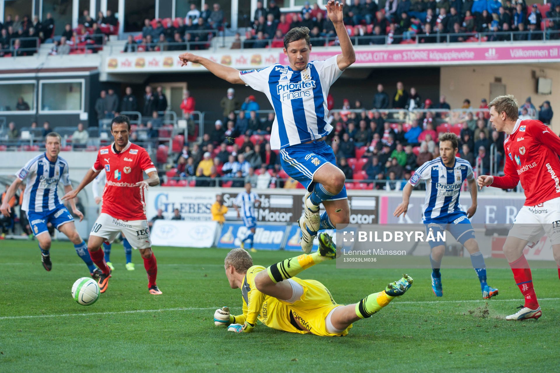 Philip Haglund, Göteborg, nära överlista Lars Cramer,
