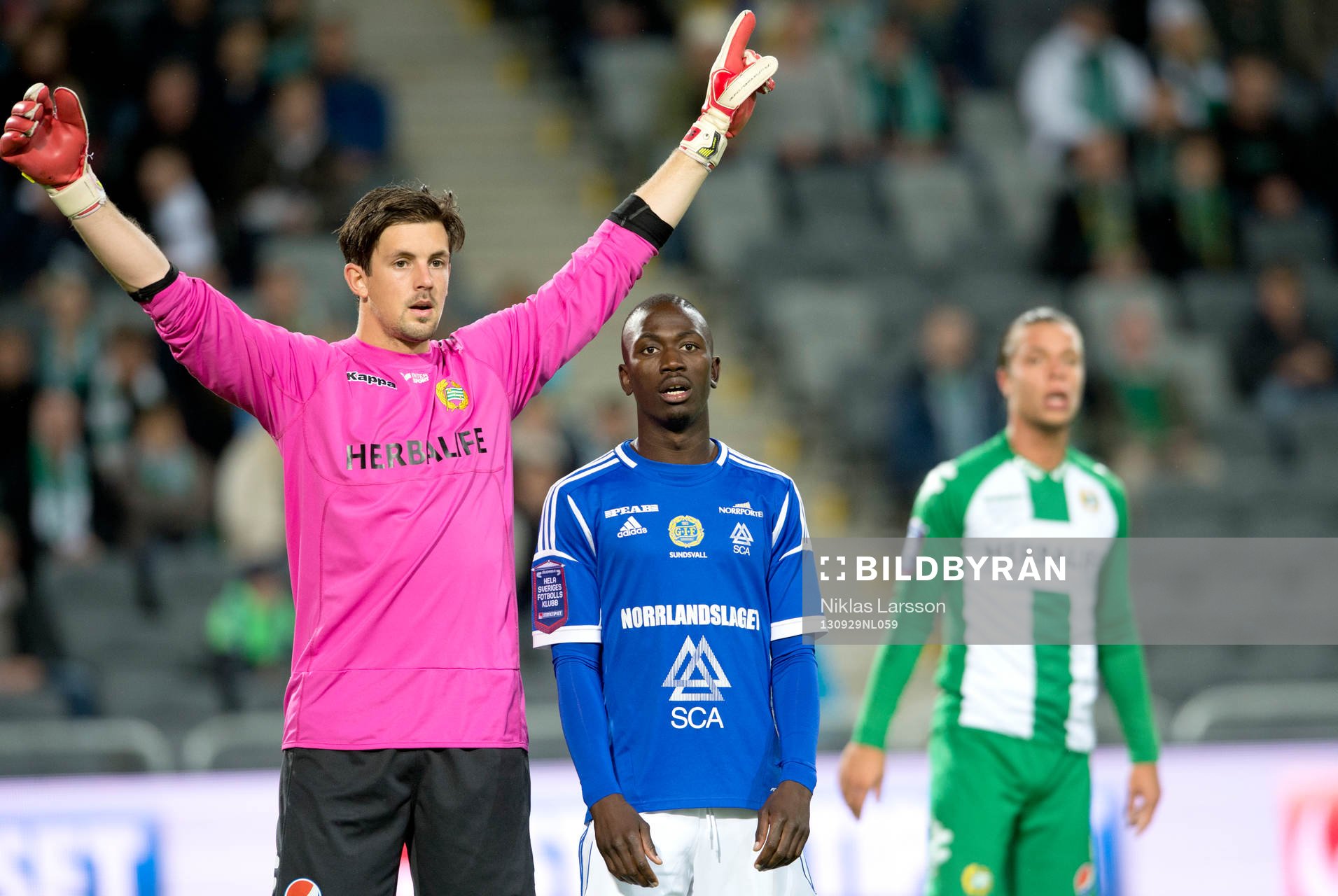 Johannes Hopf, målvakt Hammarby OCH Pa Amat Dibba,