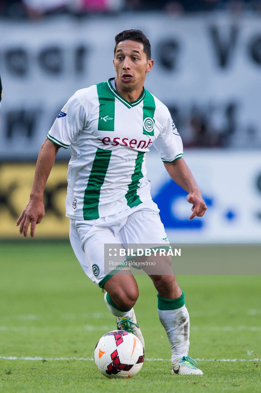  ENSCHEDE, FC Twente - FC Groningen, Voetbal Eredivisie, Stadion Grolsch Veste, Seizoen 2013 / 2014, 29-09-2013, FC Groningen speler Tom Hiariej.