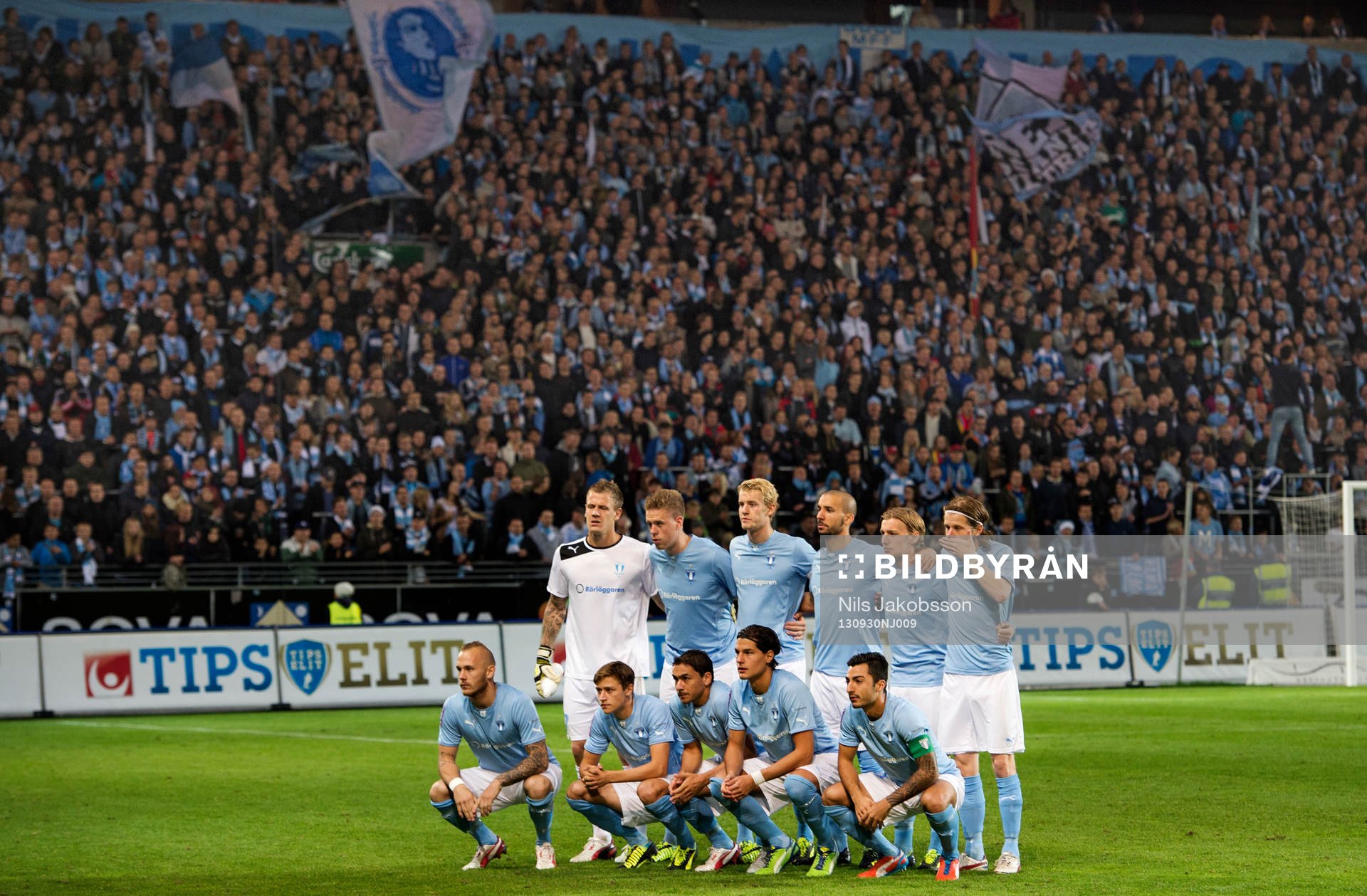 Malmö FF ställer upp för lagbild innan