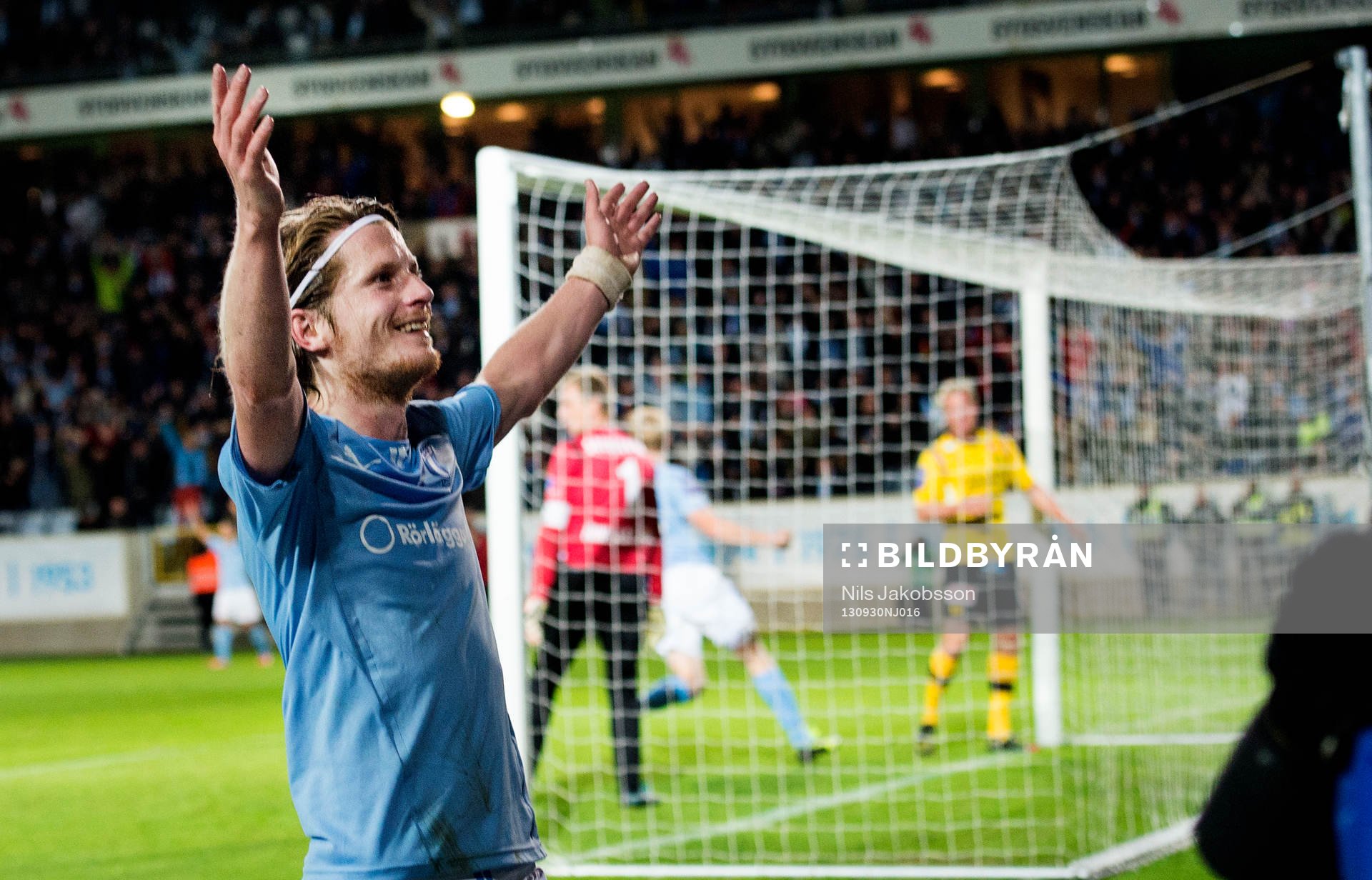 Malmös Erik Friberg gör 1-0 och jublar