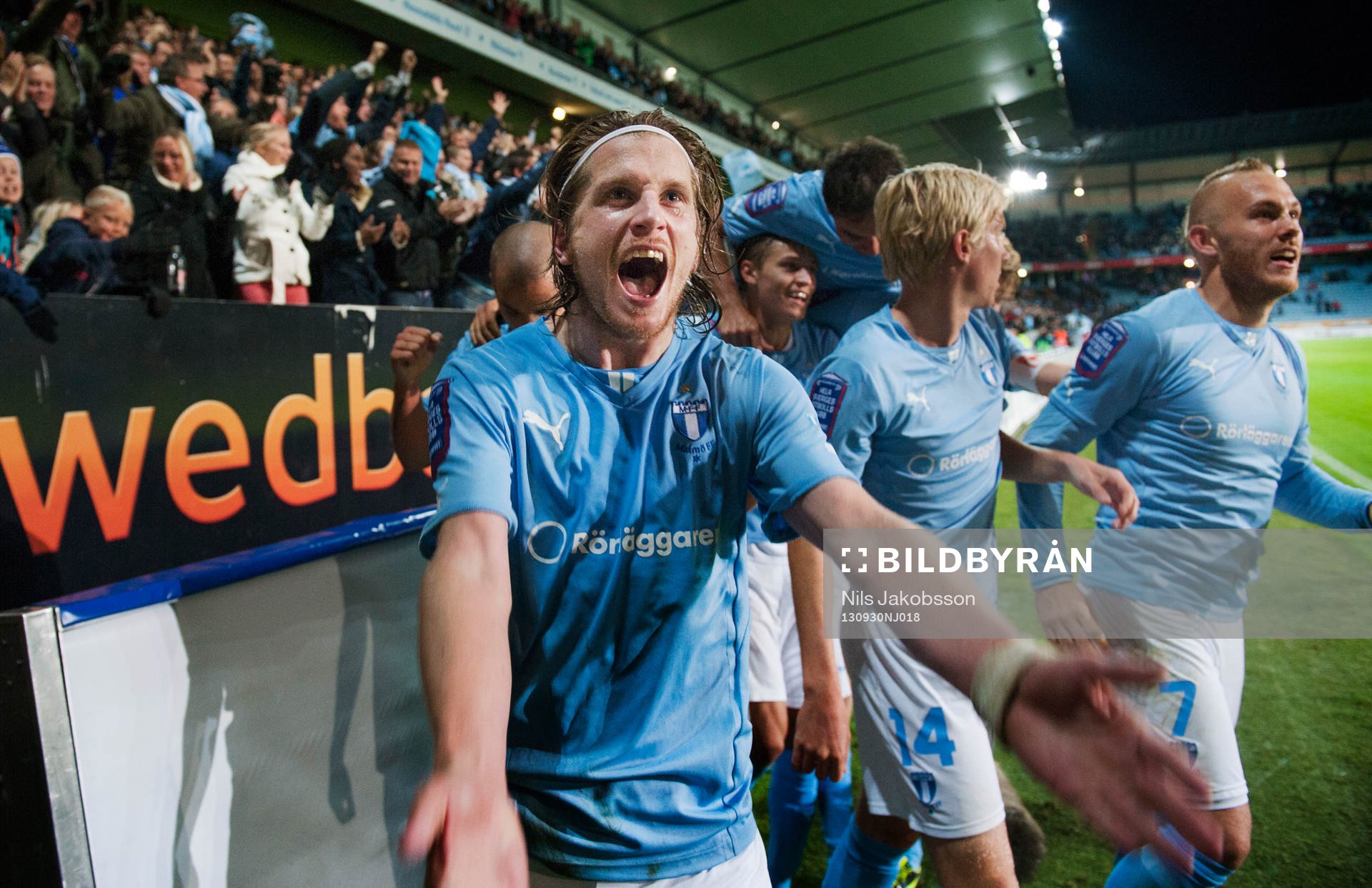Malmös Erik Friberg gör 1-0 och jublar