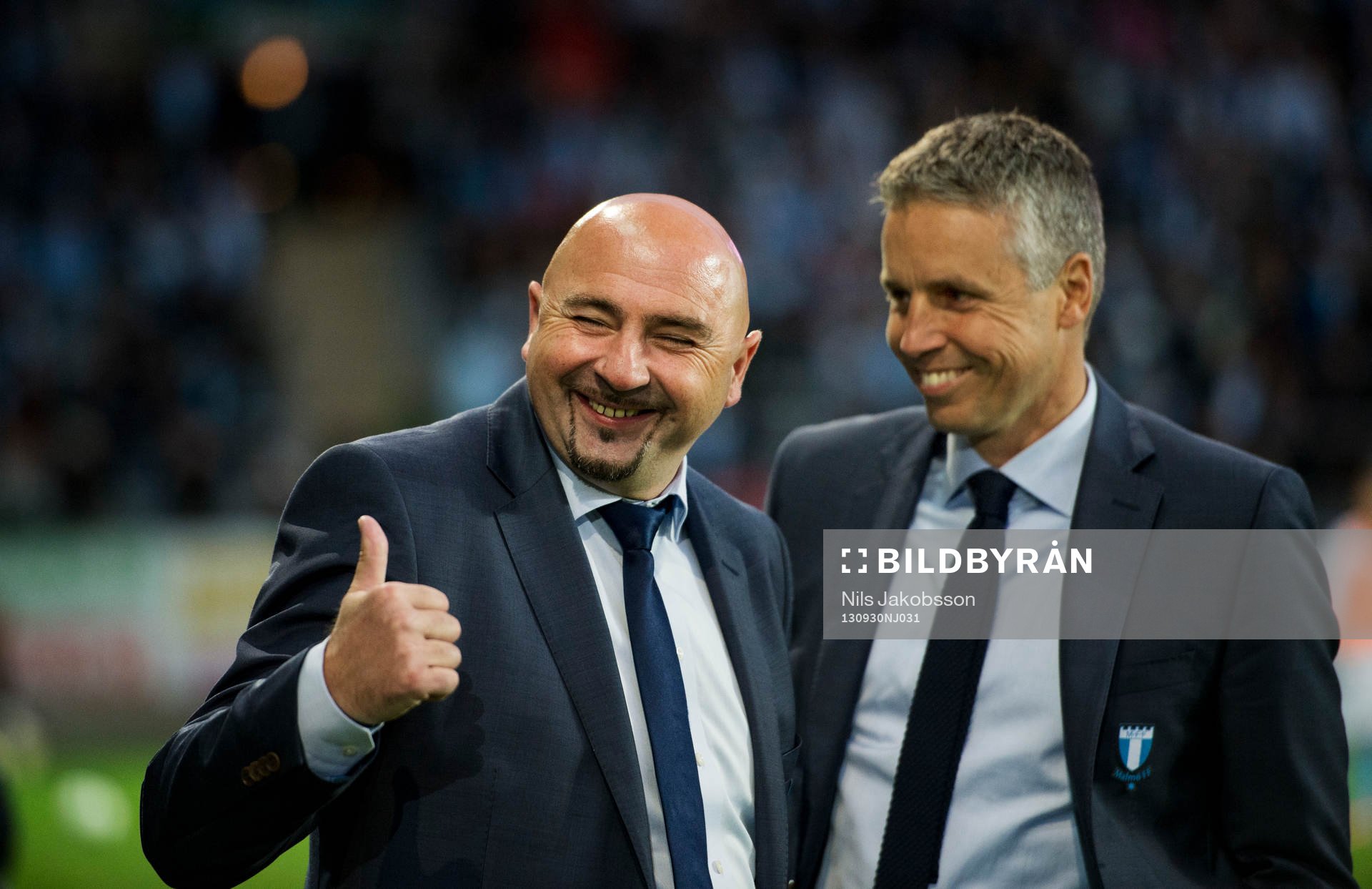 Vito Stavljanin och sportchef Per Ågren före