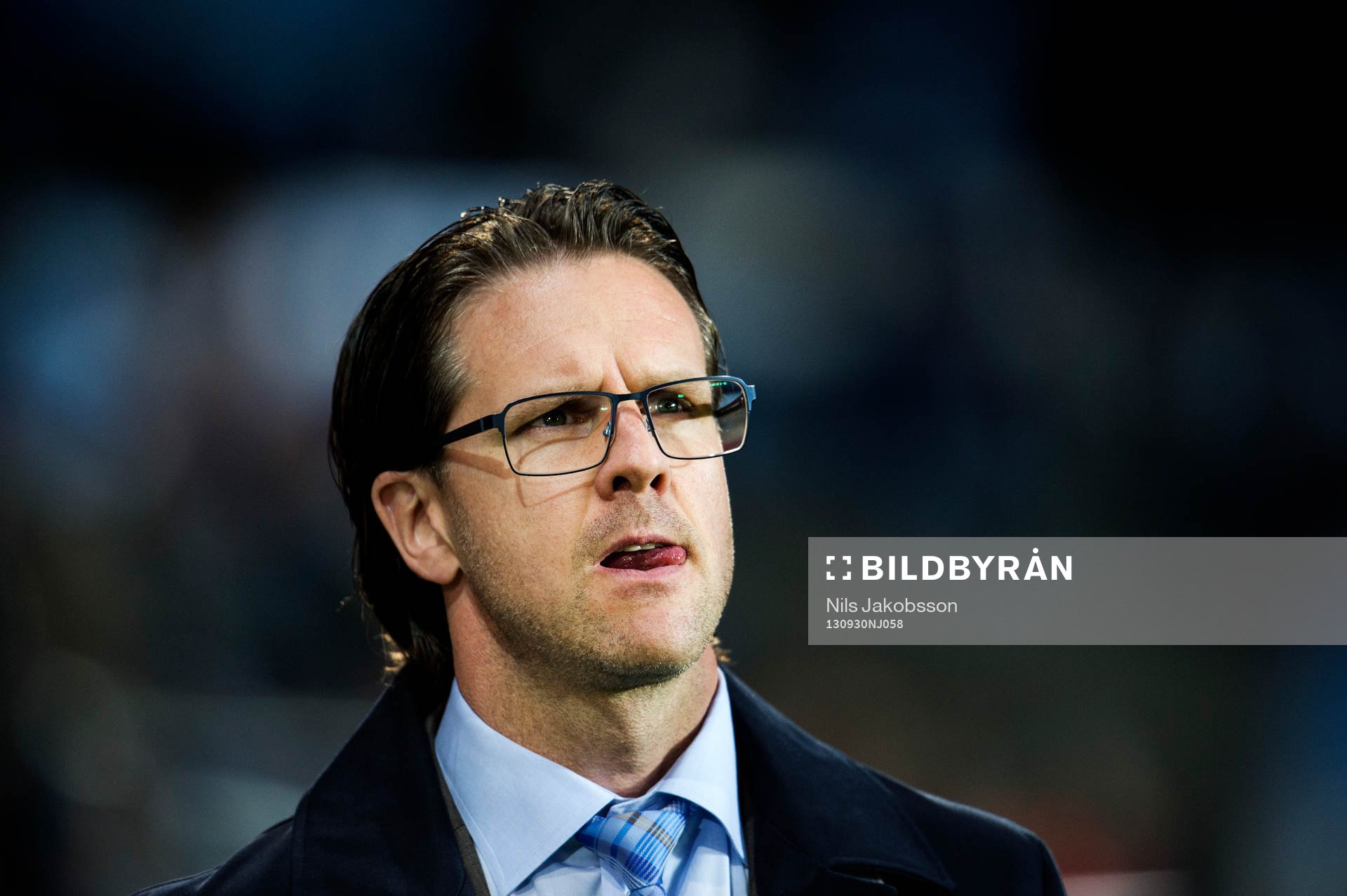 Malmö FFs tränare Rikard Norling innan