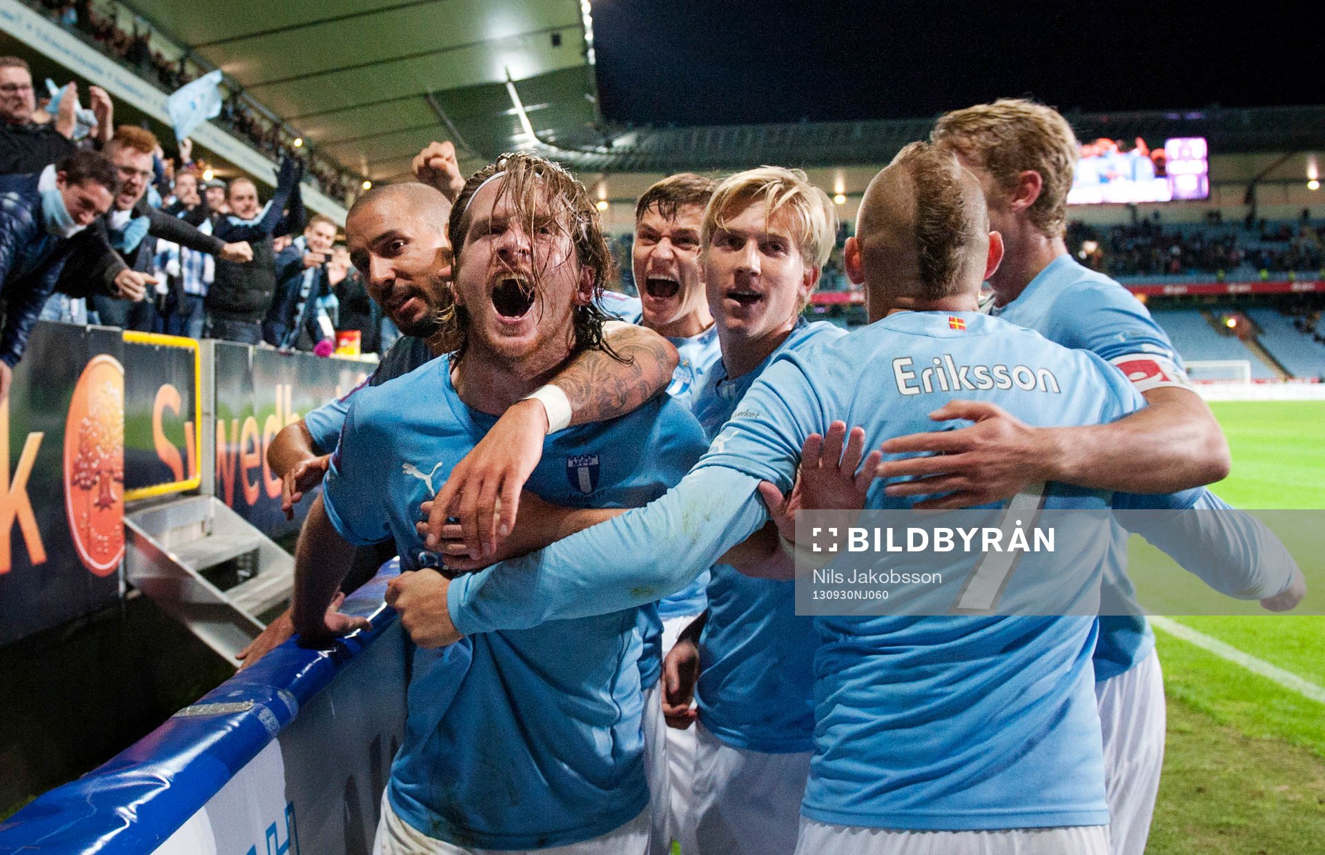 Malmös Erik Friberg gör 1-0 och jublar