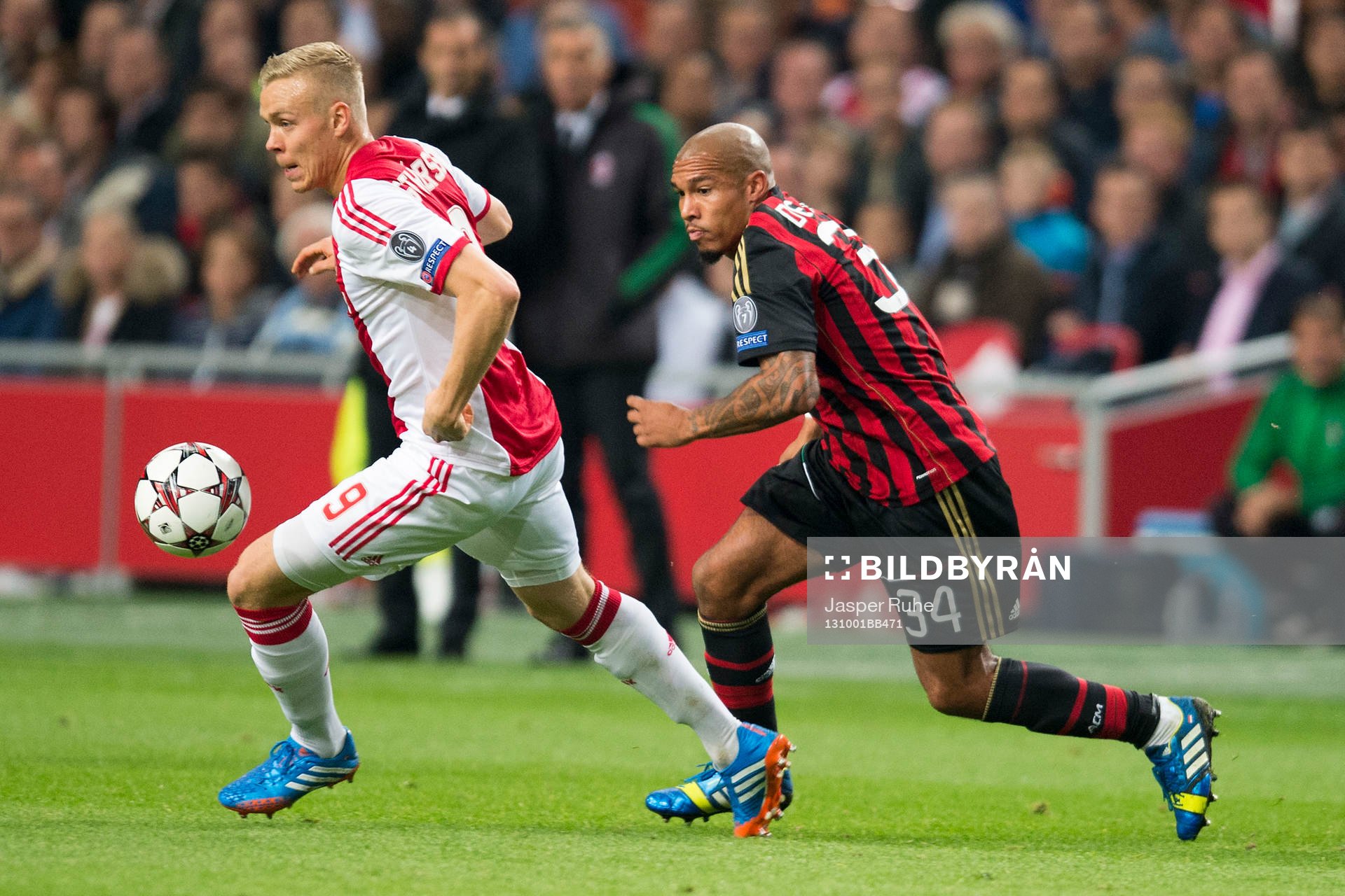 AMSTERDAM , Ajax - AC Milan , 01-10-2013 , Amsterdam Arena