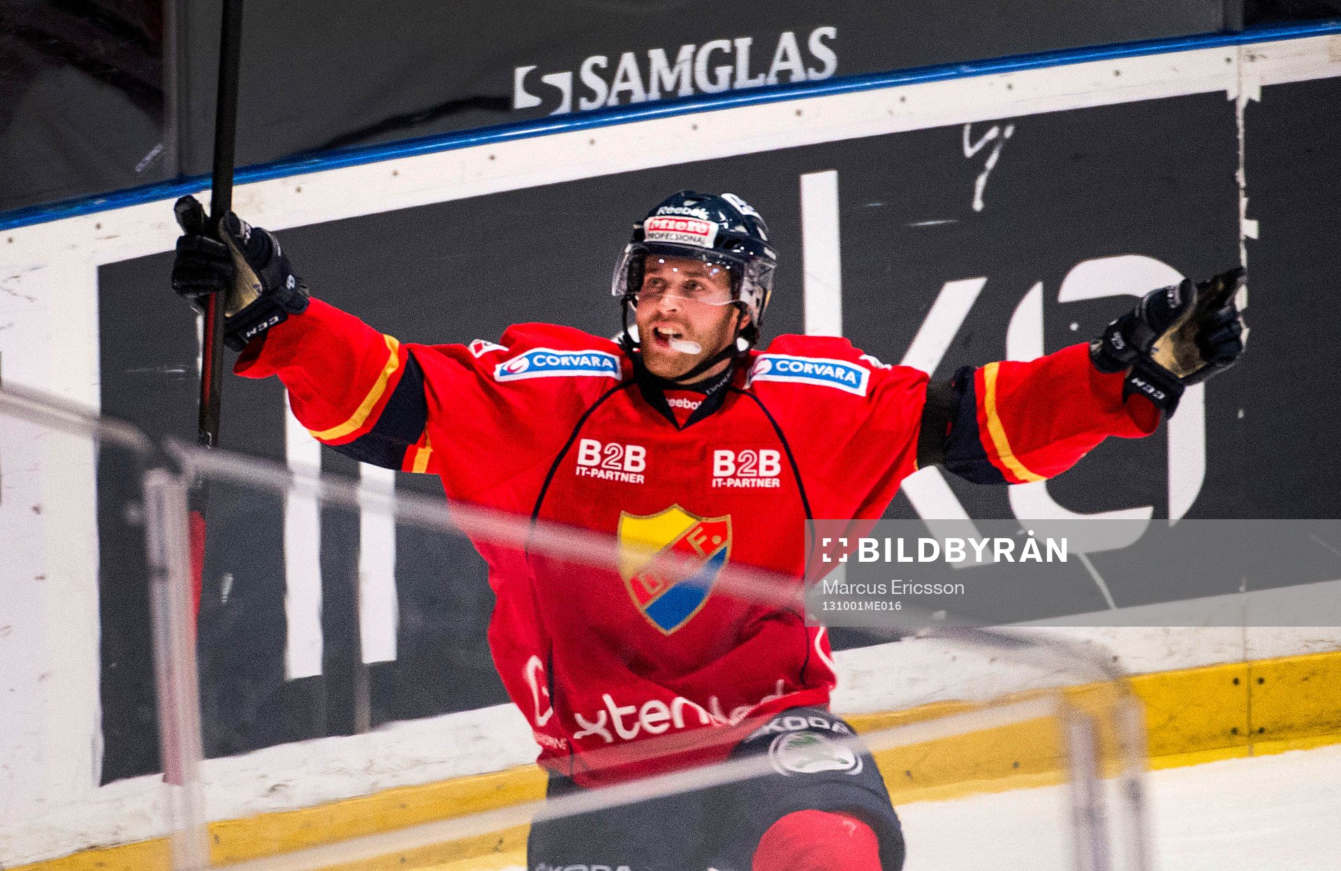 Djurgårdens Mattias Guter jublar