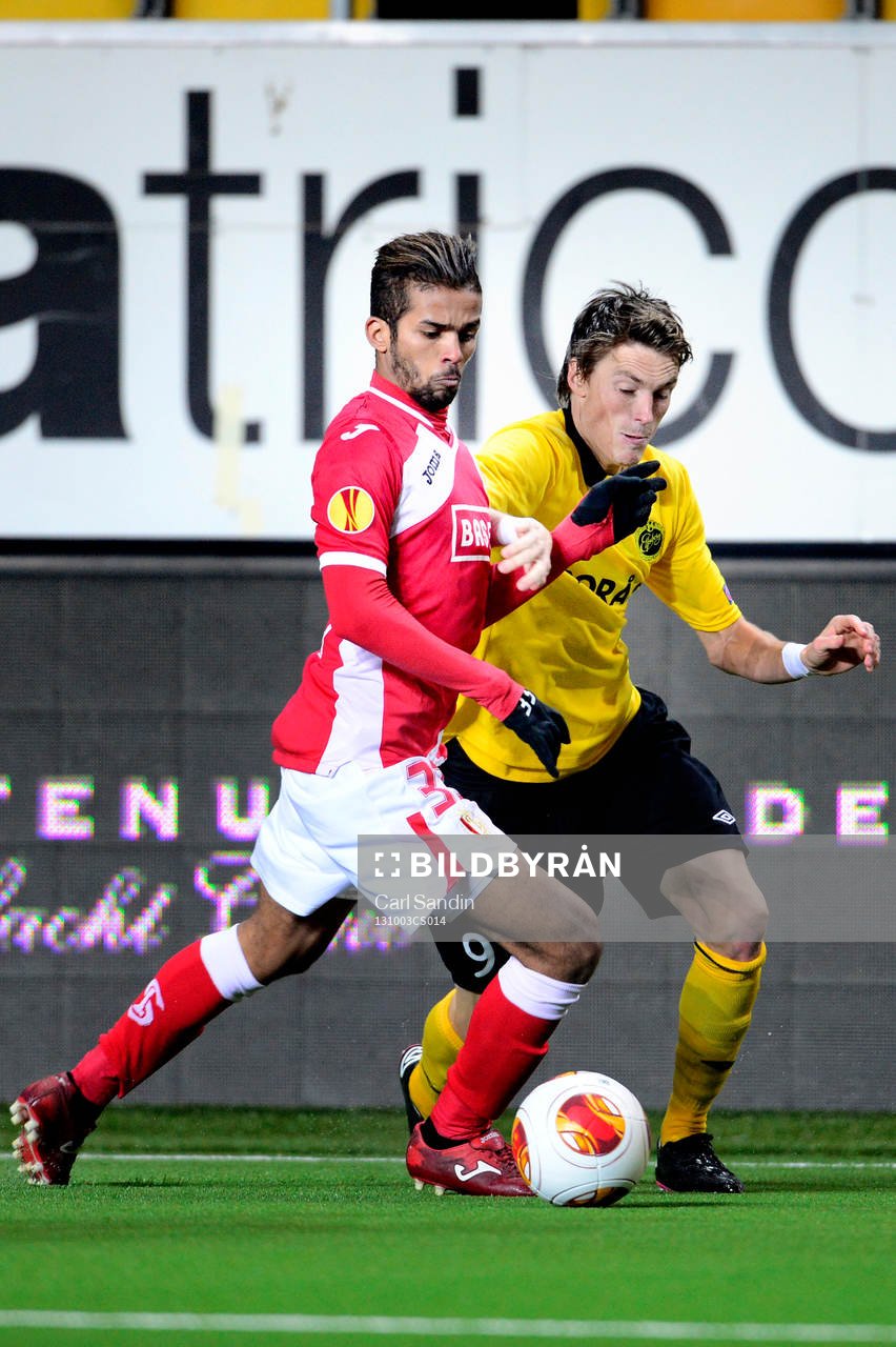 Standard Lieges Mehdi Carcela Gonzalez och Elfsborgs Lasse