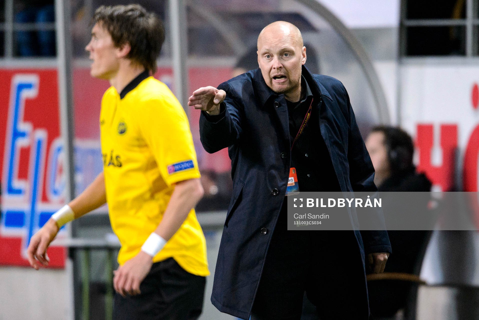 Elfsborgs tränare Klas Ingesson gestikulerar
